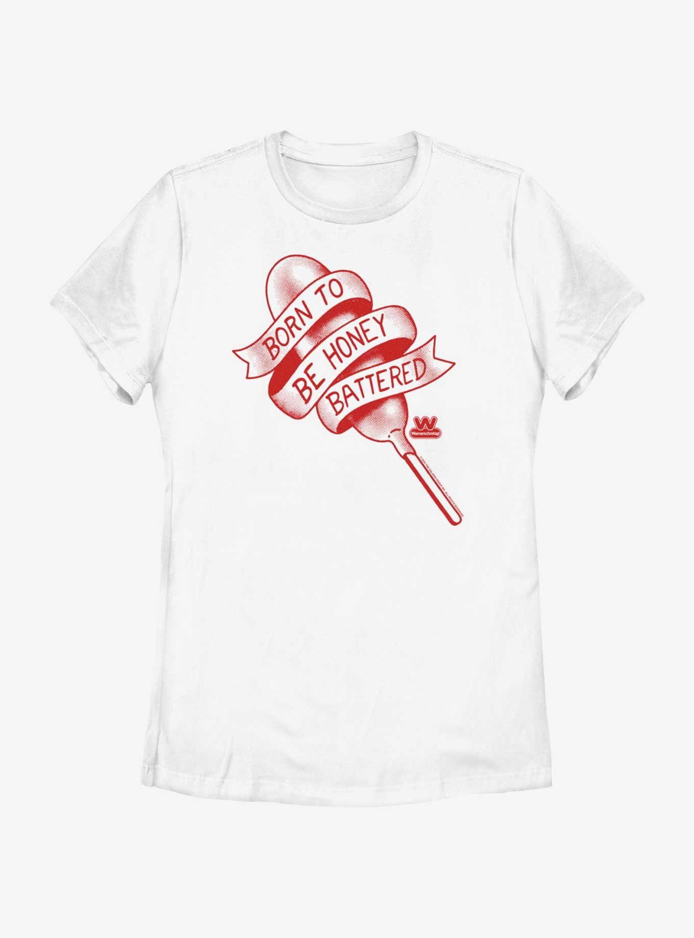 Wienerschnitzel Be Honey Battered Womens T-Shirt, WHITE, hi-res