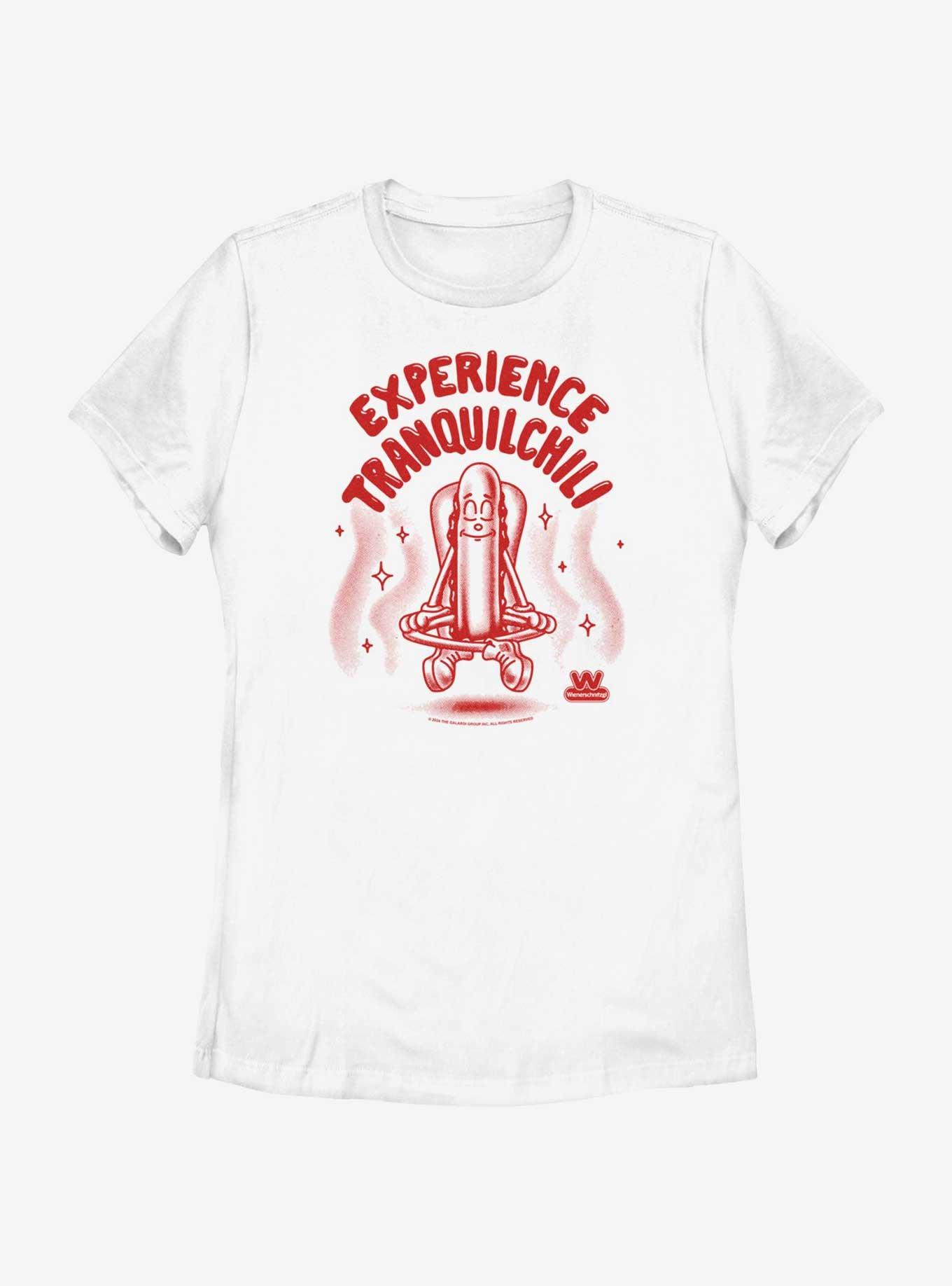 Wienerschnitzel Experience Tranquilchili Womens T-Shirt, WHITE, hi-res