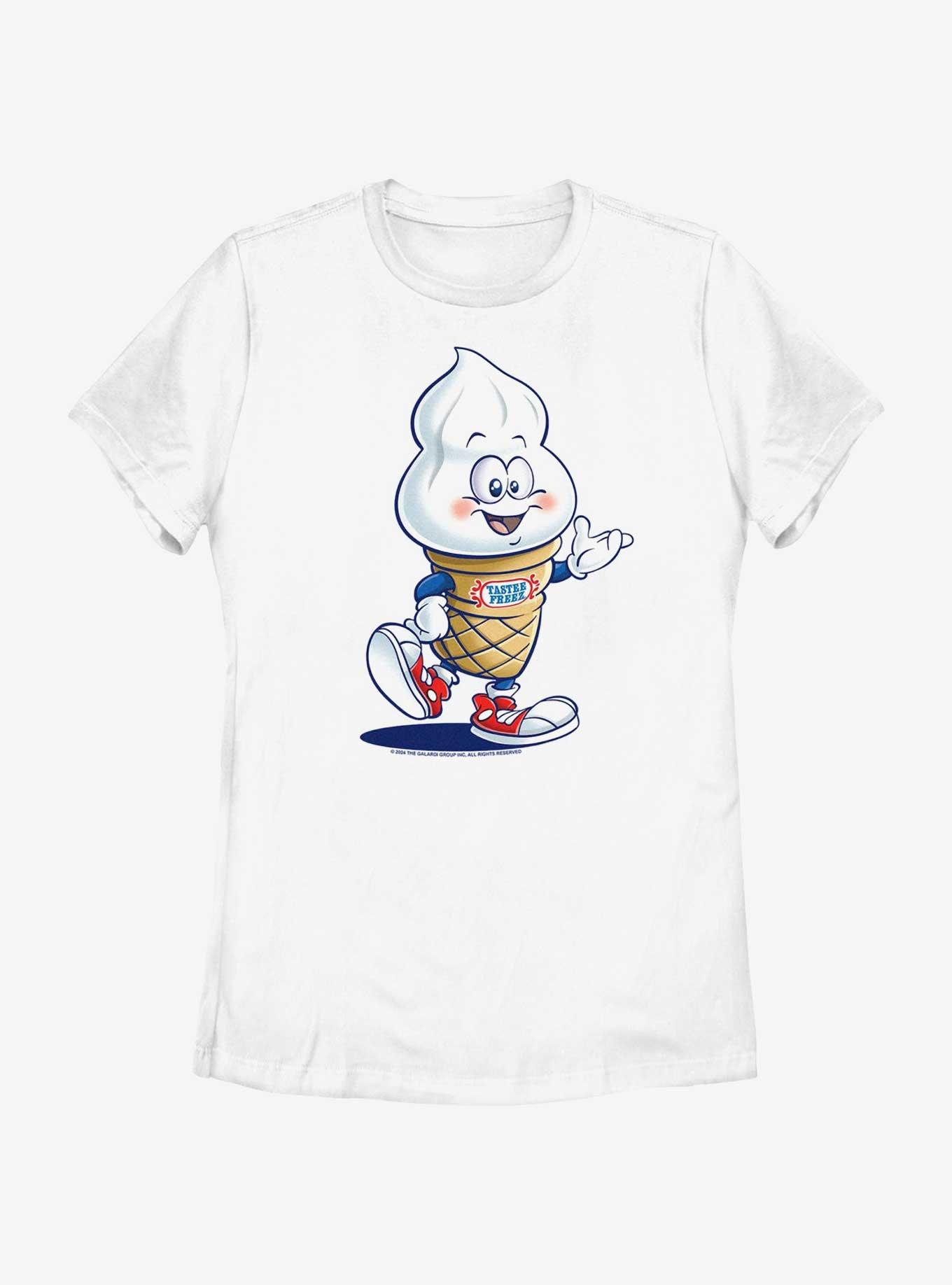 Wienerschnitzel Tastee Freez Cone Womens T-Shirt, WHITE, hi-res