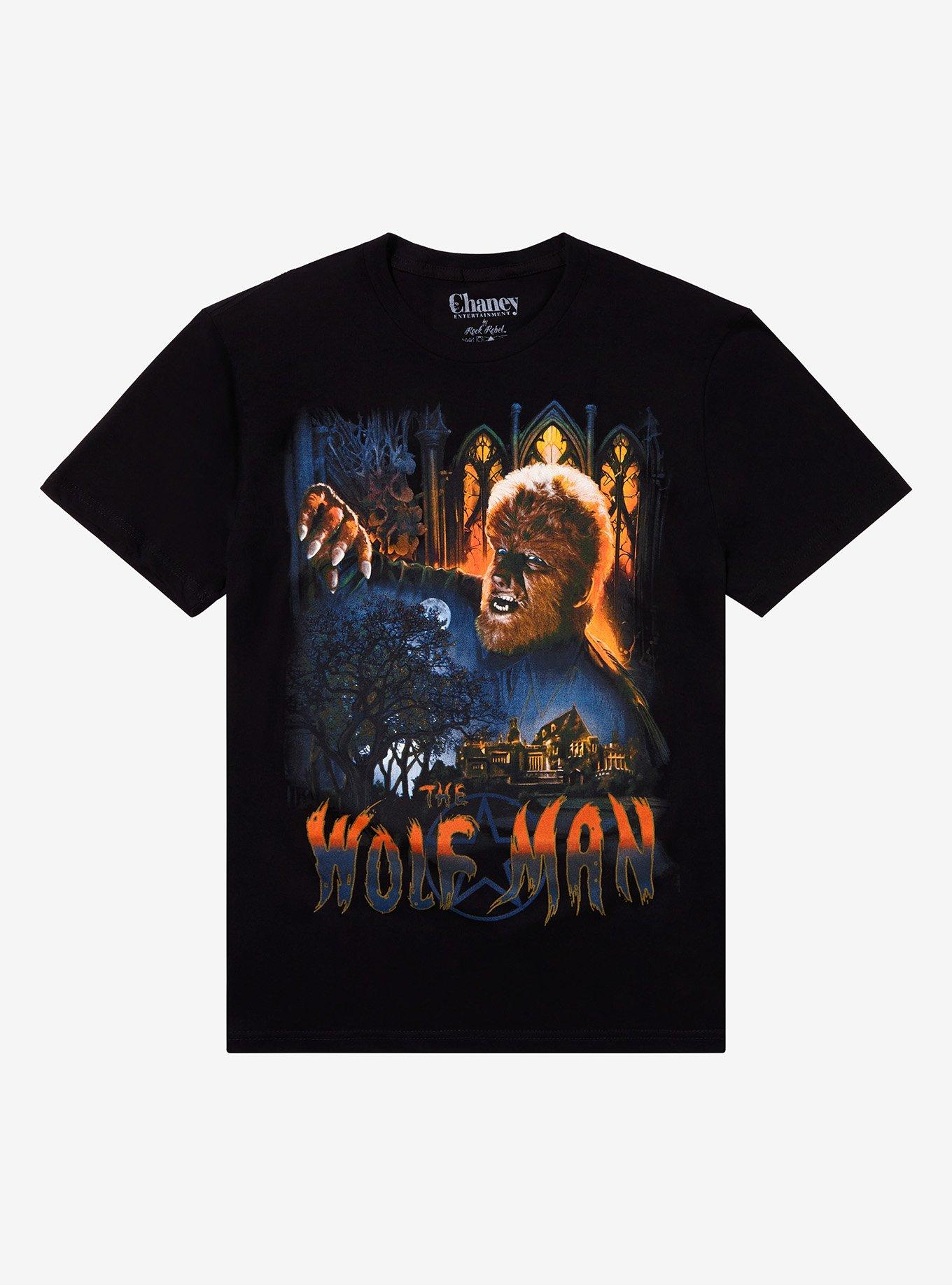 Rock Rebel The Wolf Man Poster T-Shirt, , hi-res