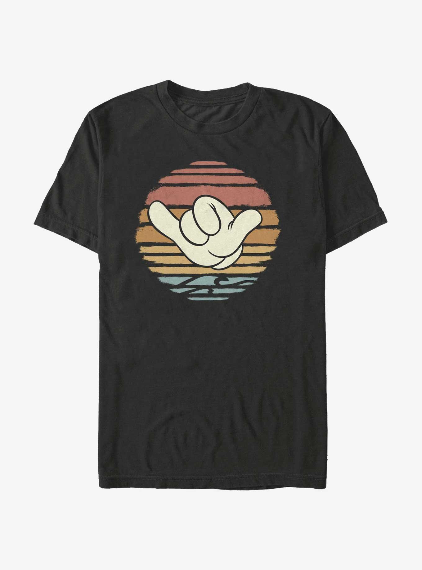 Disney Mickey Mouse Hang Loose Sunset T-Shirt, BLACK, hi-res