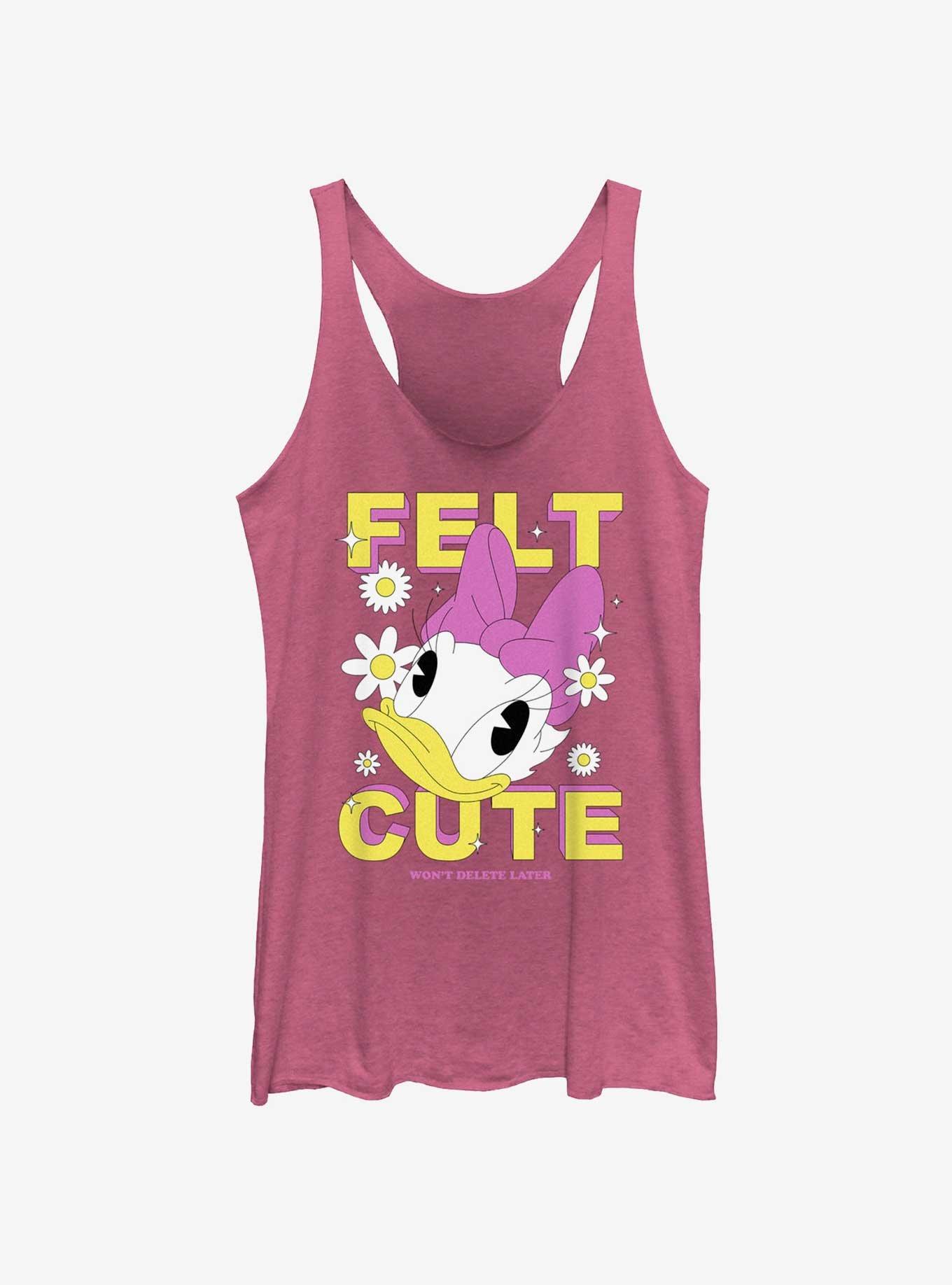 Disney Daisy Duck Felt Cute Girls Tank Top