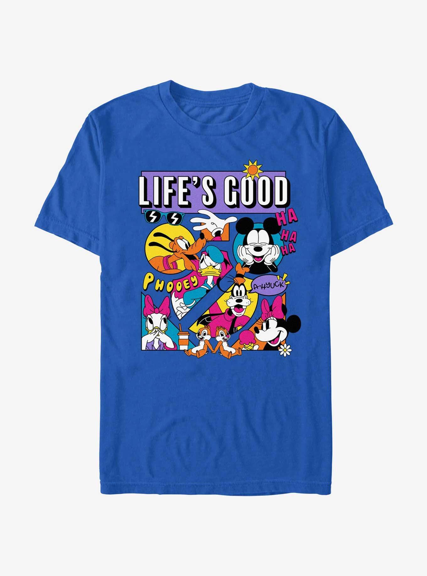 Disney Mickey Mouse Life's Good T-Shirt, ROYAL, hi-res