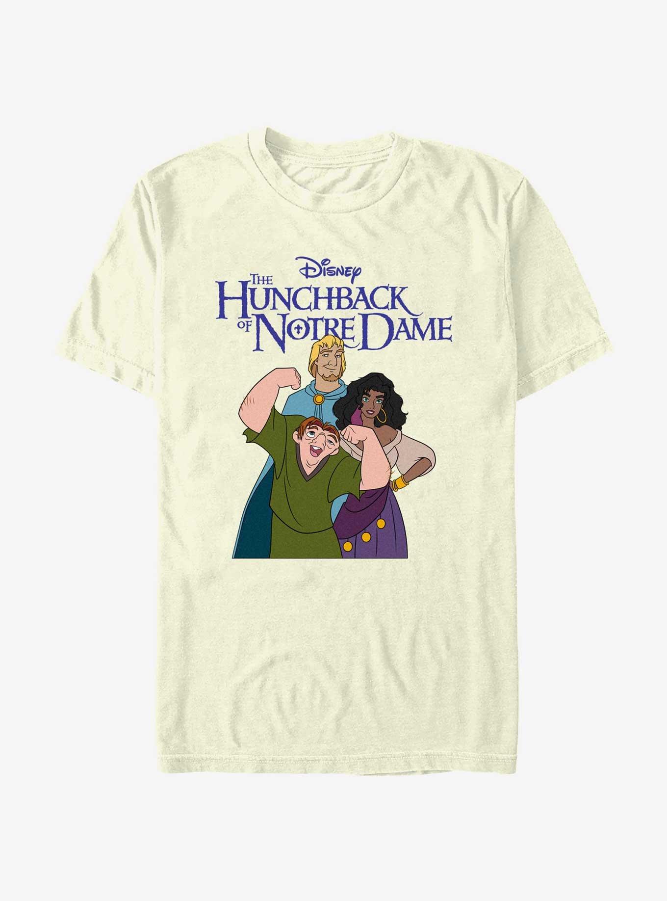 Disney The Hunchback of Notre Dame Group Pose T-Shirt, NATURAL, hi-res