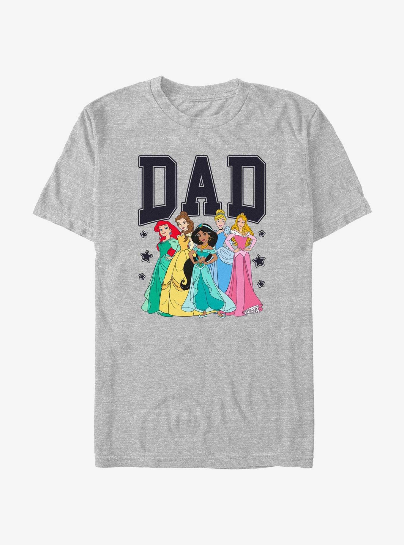 Disney Princesses Dad Collegiate T-Shirt, ATH HTR, hi-res