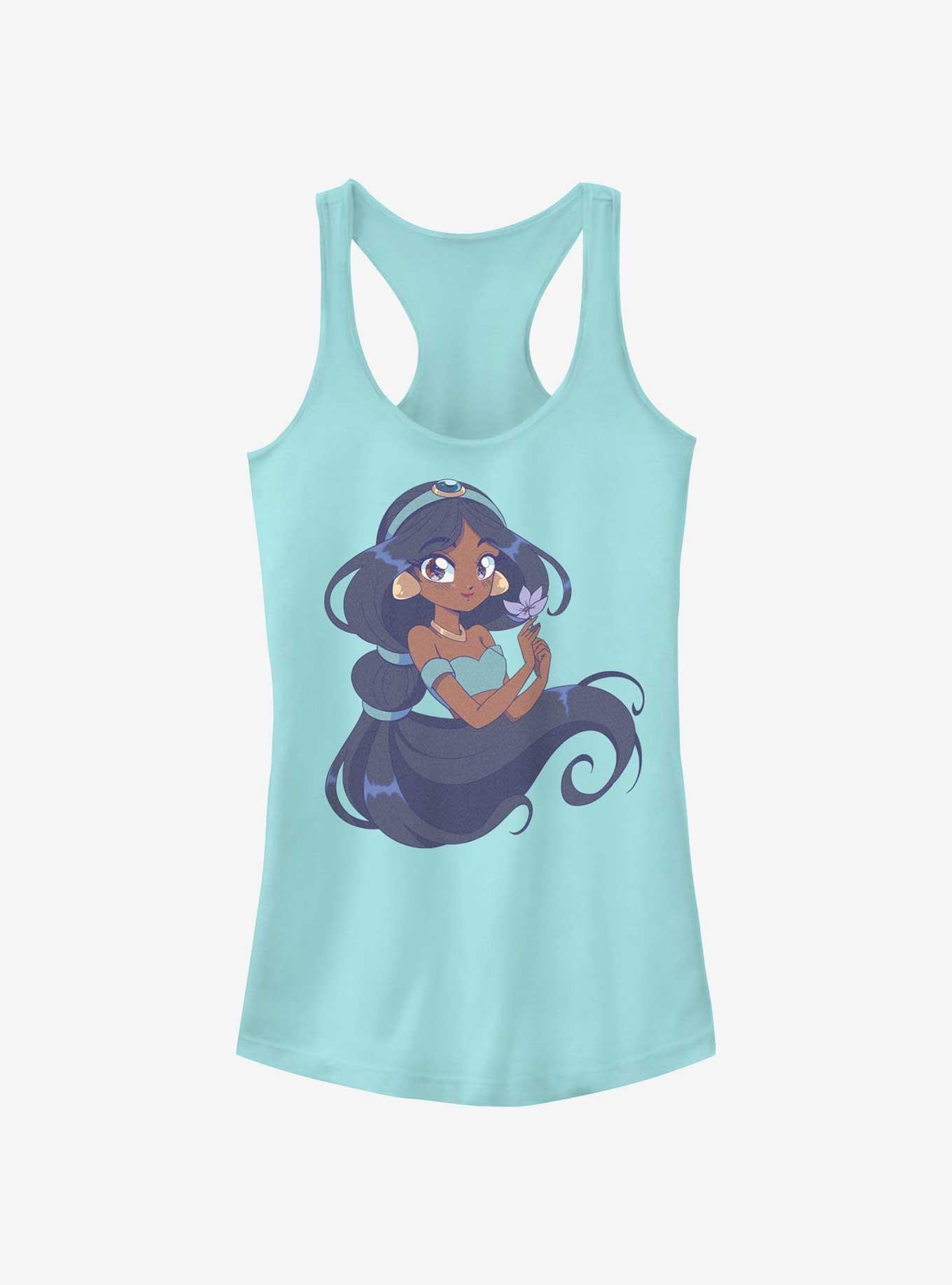 Disney Aladdin Cute Jasmine Manga Version Girls Tank, CANCUN, hi-res