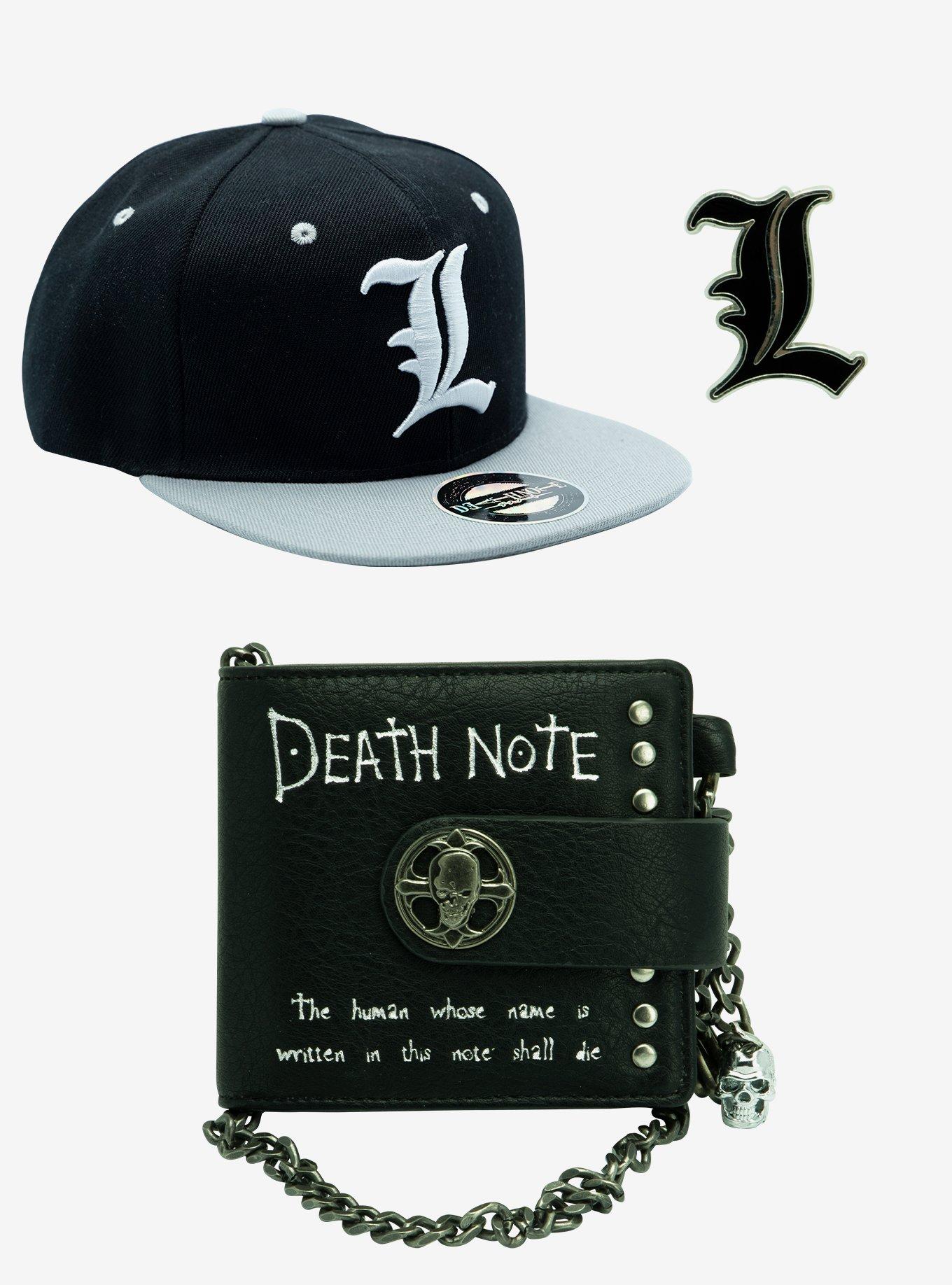Death Note Cap Pin and Wallet Bundle, , hi-res