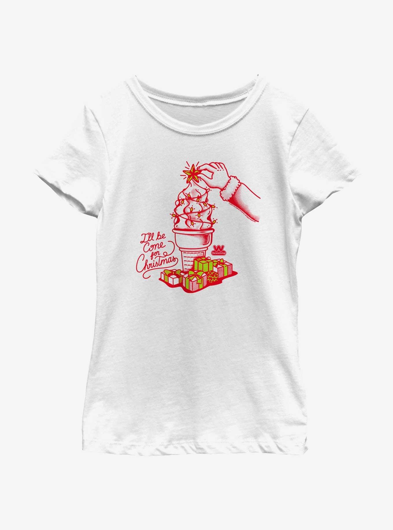 Wienerschnitzel Christmas Cone Youth Girls T-Shirt, , hi-res