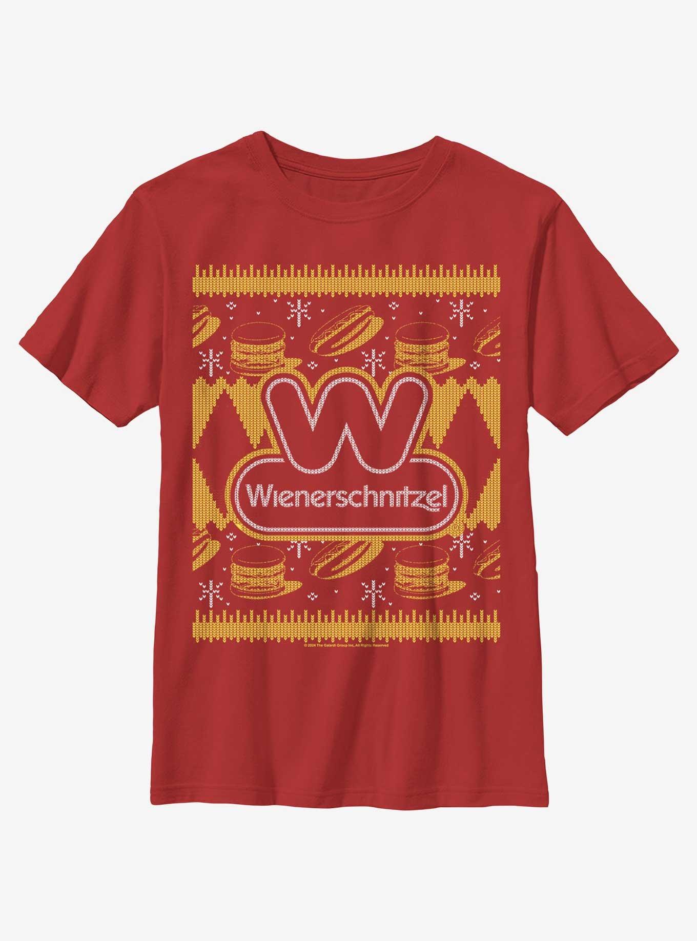 Wienerschnitzel Ugly Sweater Youth T-Shirt, , hi-res
