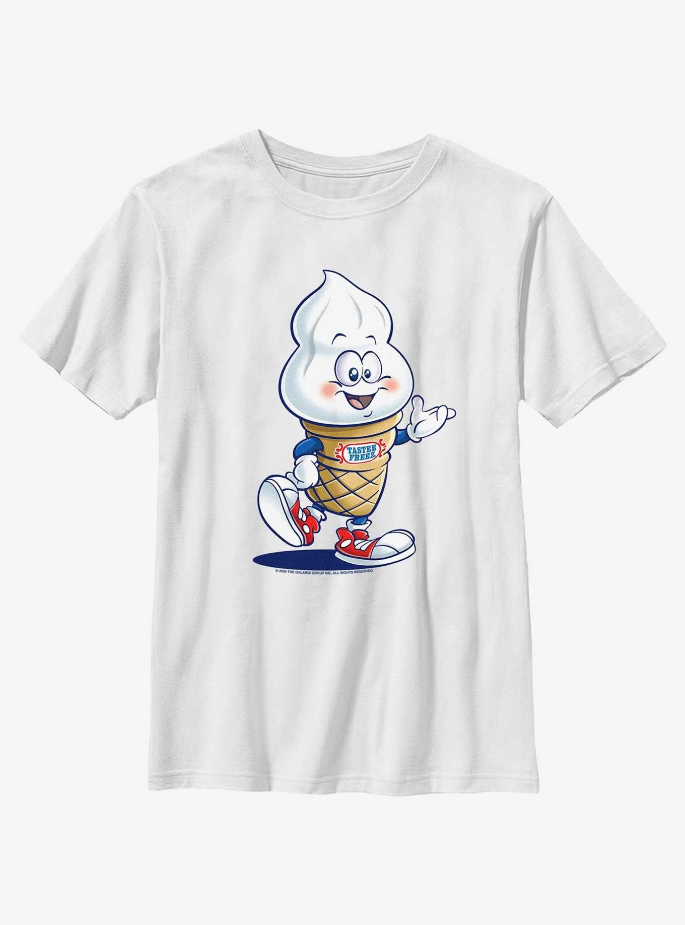 Wienerschnitzel Tastee Freez Cone Youth T-Shirt, WHITE, hi-res