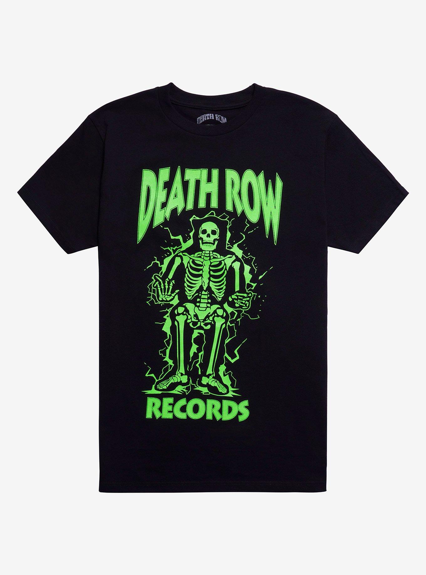 Death Row Records Glow-In-The-Dark Skeleton T-Shirt, , hi-res