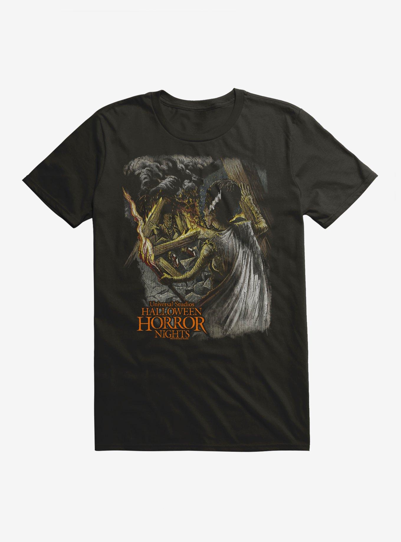 Halloween Horror Nights Bride Of Frankenstein Destruction T-Shirt, BLACK, hi-res