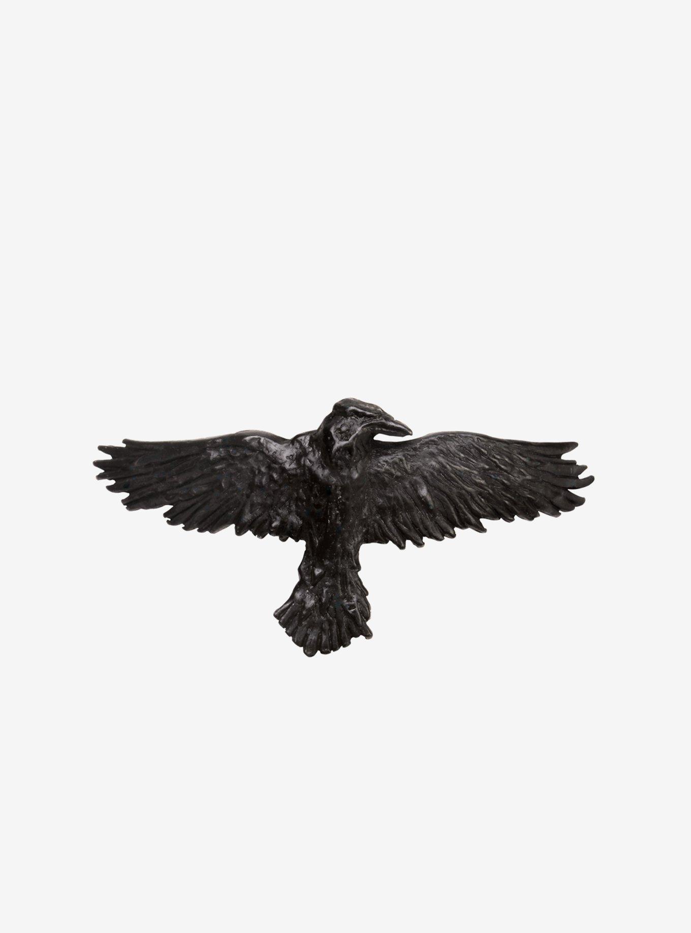 Alchemy of England Black Raven Hair Slide Clip, , hi-res