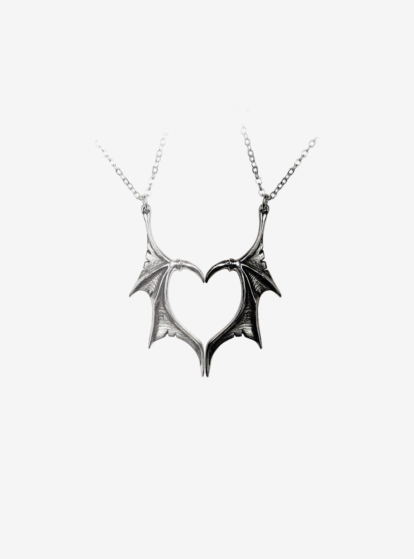 Darkling Heart Pair Necklace, , hi-res