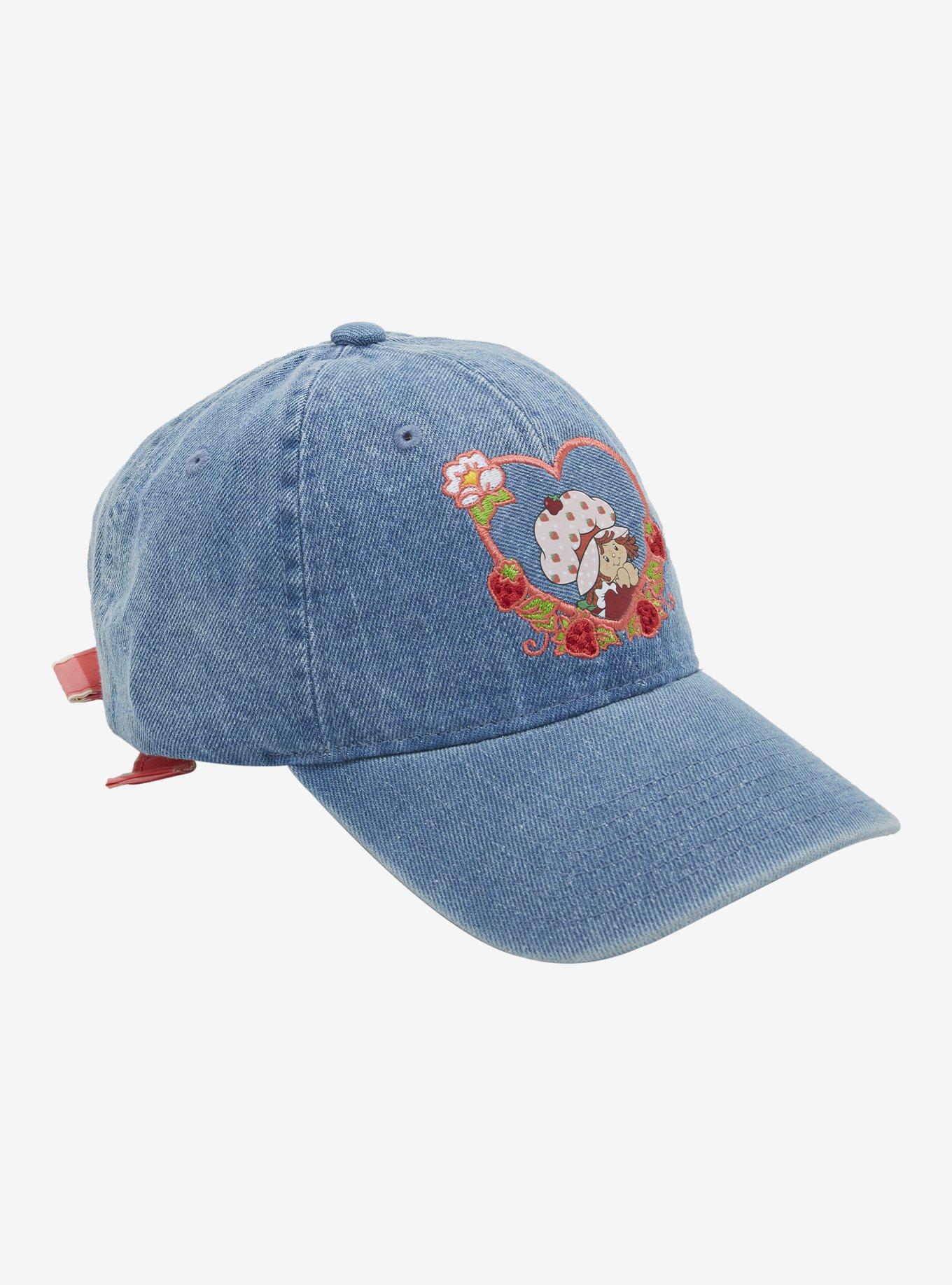 ハット [FASTLE] Strawberry Washed Cap Amazon.com: Red Strawberry Stylish Faded Denim Baseball Cap