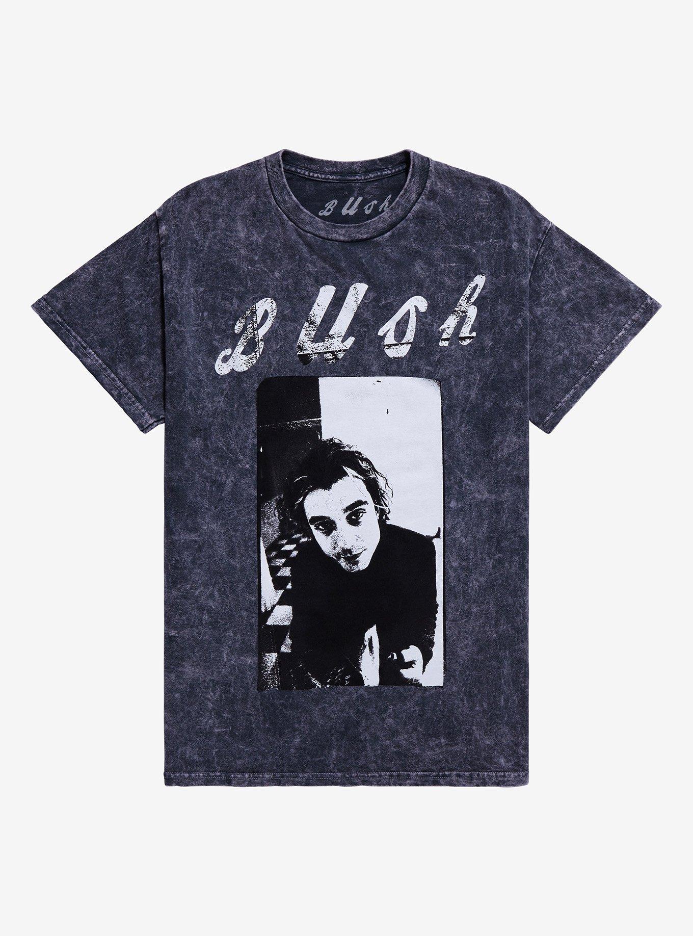 Bush Gavin Rossdale Portrait Boyfriend Fit Girls T-Shirt, BLUE, hi-res