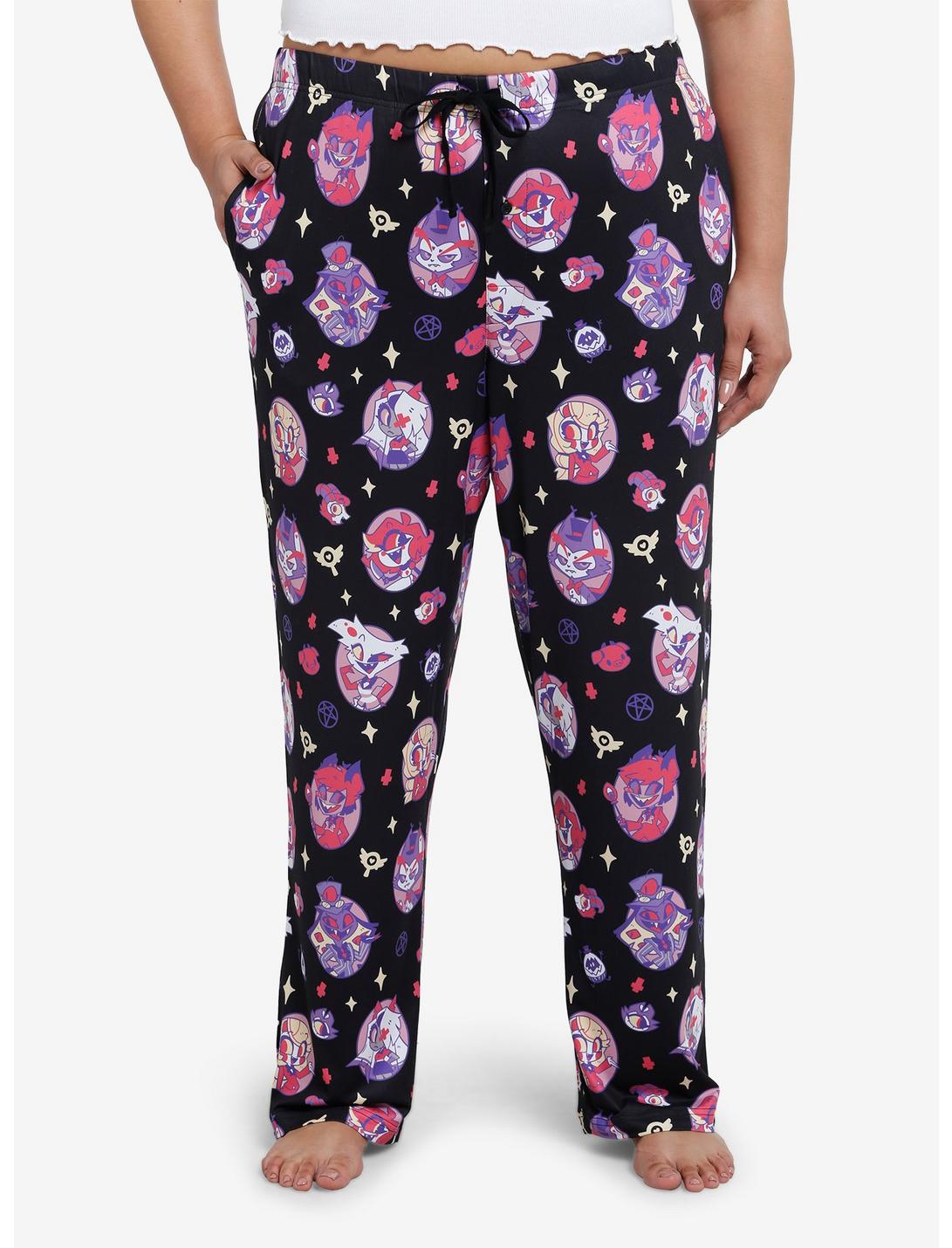 Hazbin Hotel Chibi Characters Pajama Pants Plus Size | Her Hazbin Hotel Chibi Characters Pajama Pants Plus Size | Her