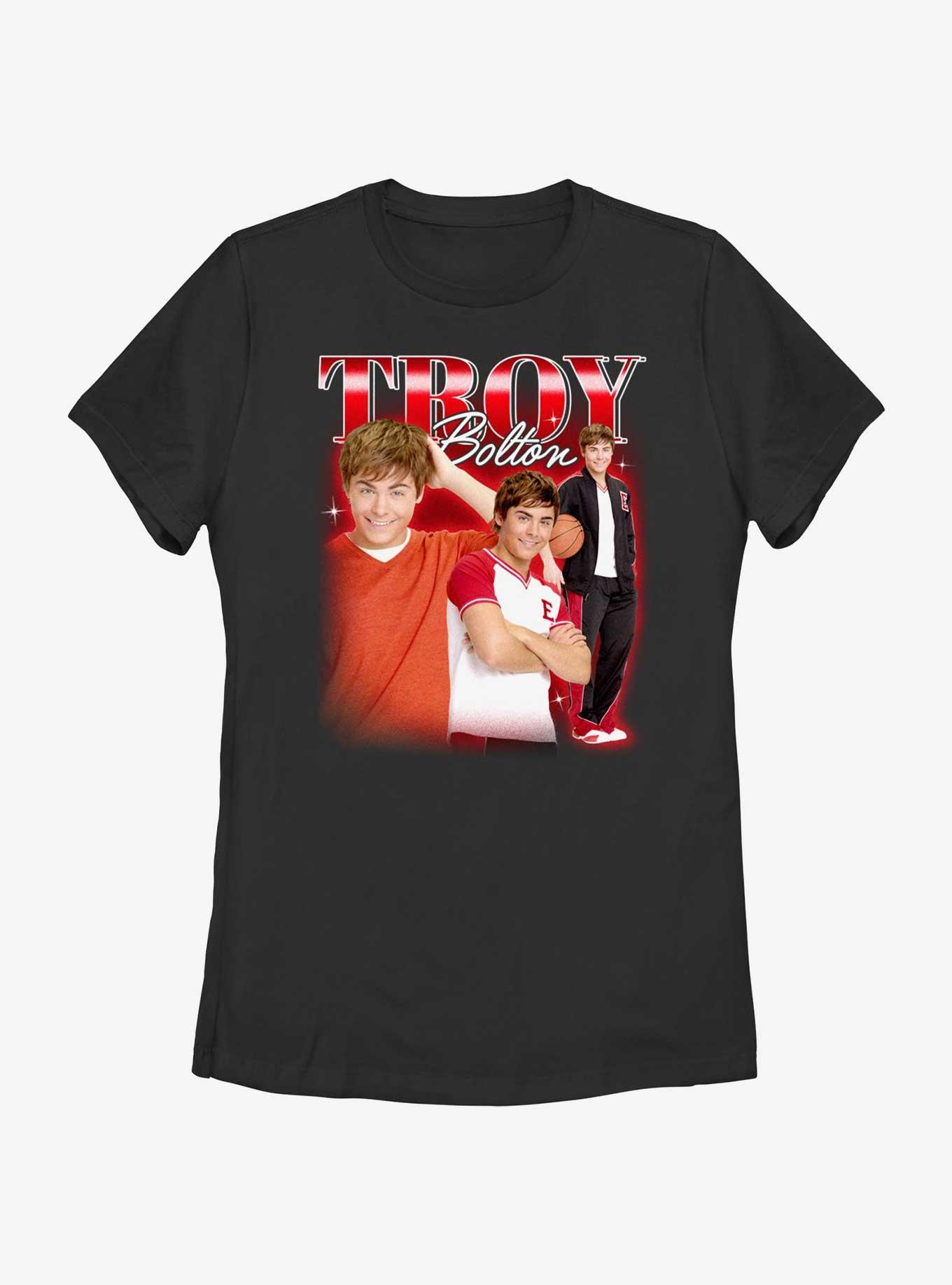 High School Musical Troy Bolton Portrait Collage Womens T-Shirt