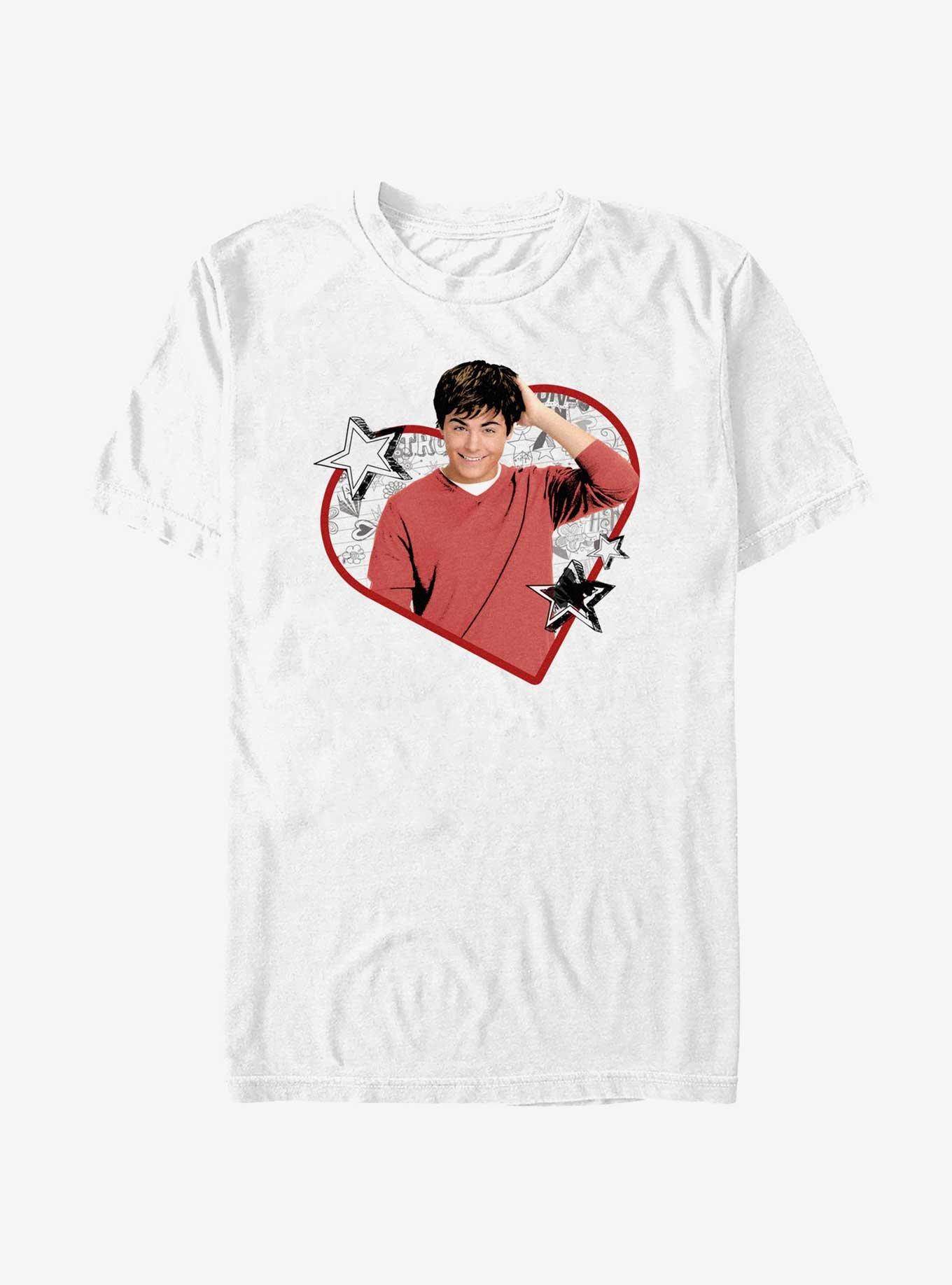 High School Musical Troy Heart Doodle Portrait T-Shirt, , hi-res