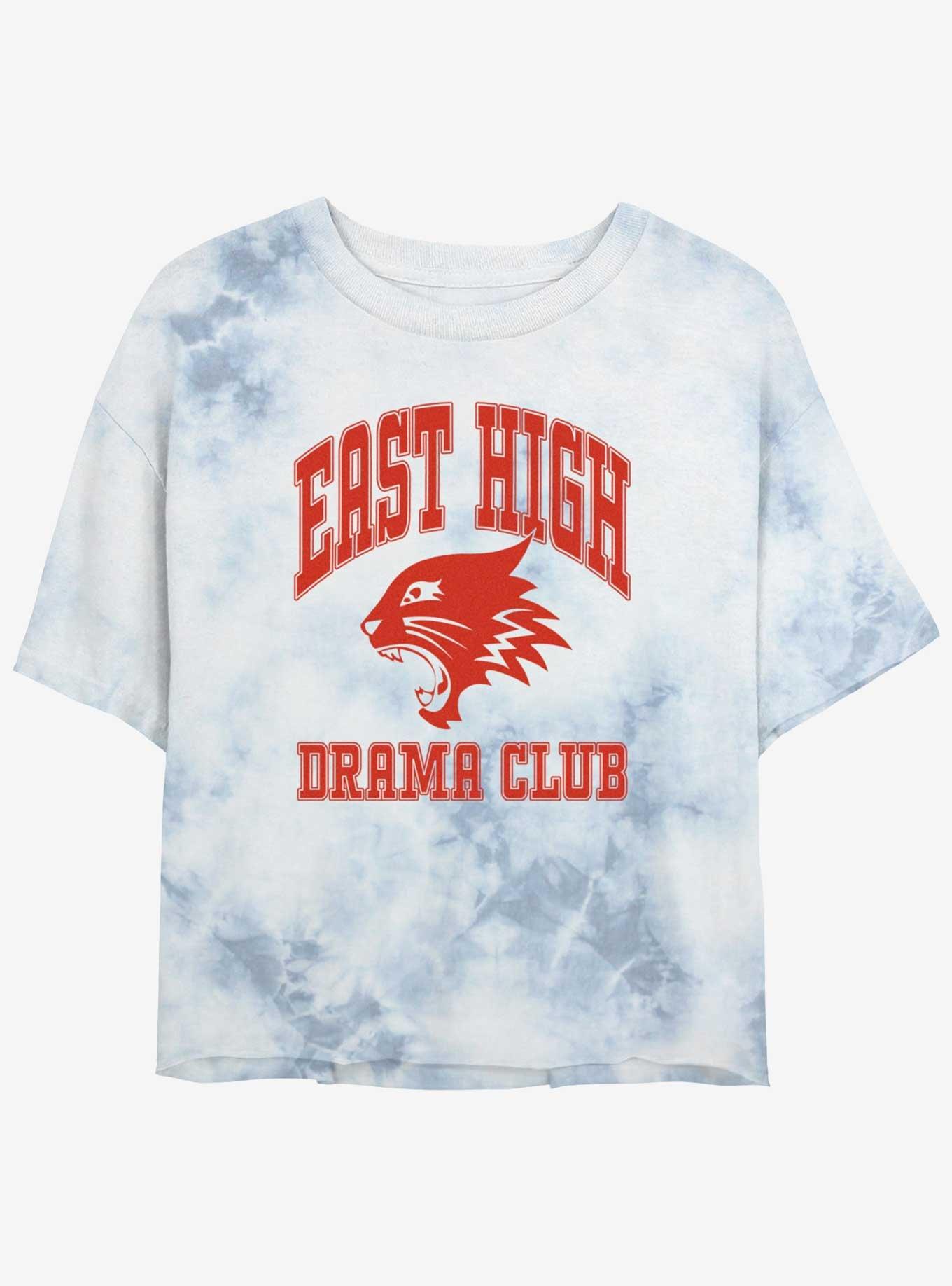 High School Musical East High Drama Club Collegiate Tie Dye Crop Girls T-Shirt, , hi-res