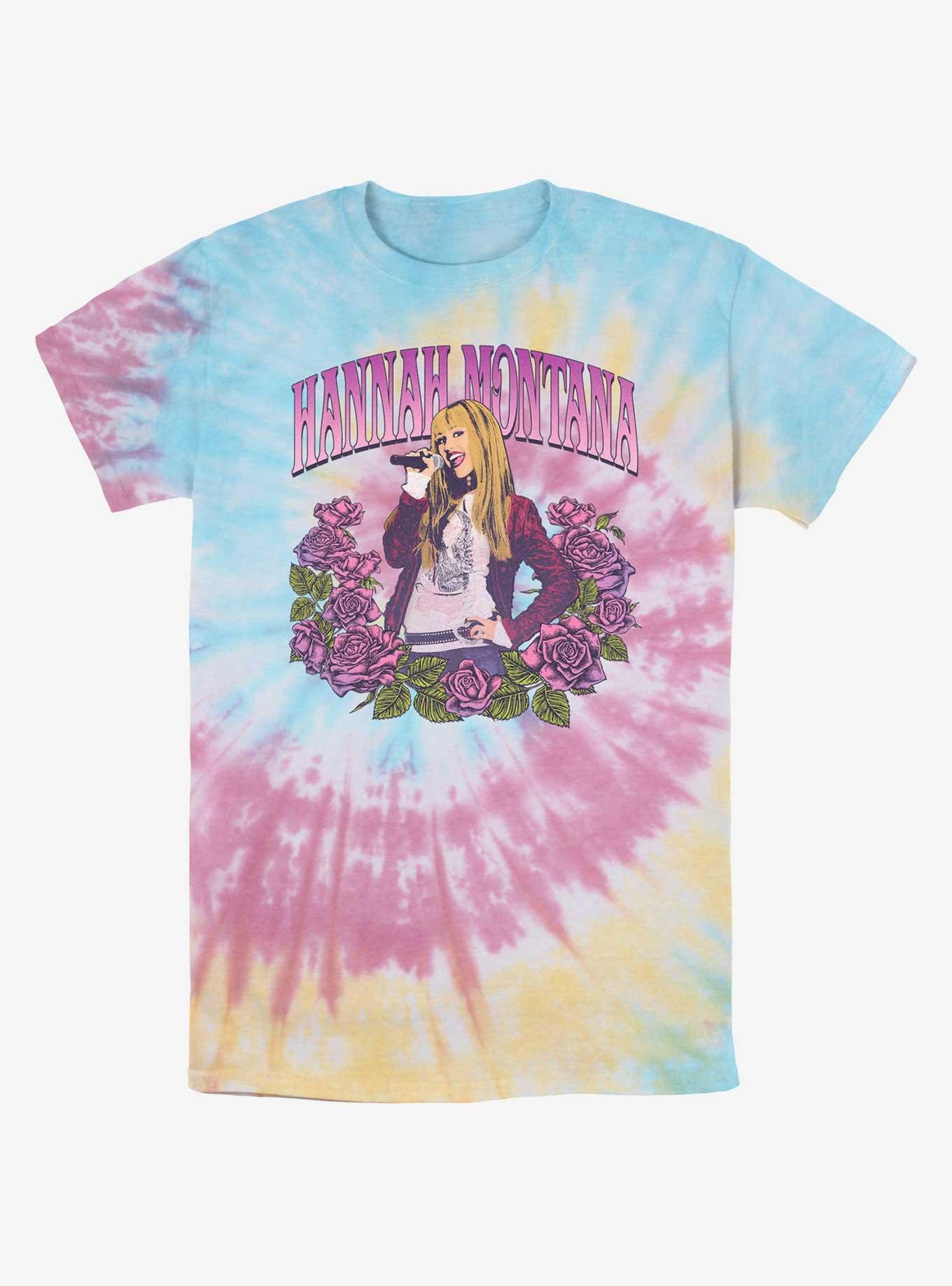 Hannah Montana Rose Portrait Tie-Dye T-Shirt, , hi-res