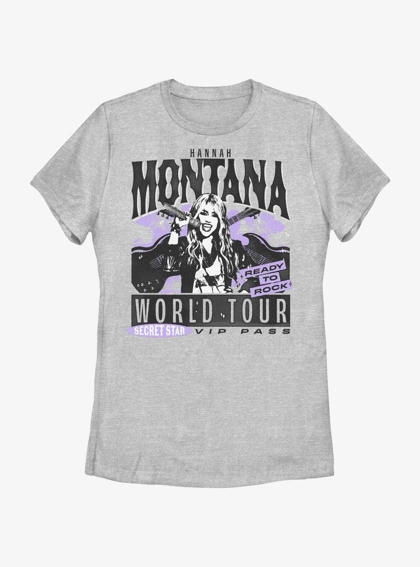 Hannah Montana World Tour Poster Womens T-Shirt, ATH HTR, hi-res