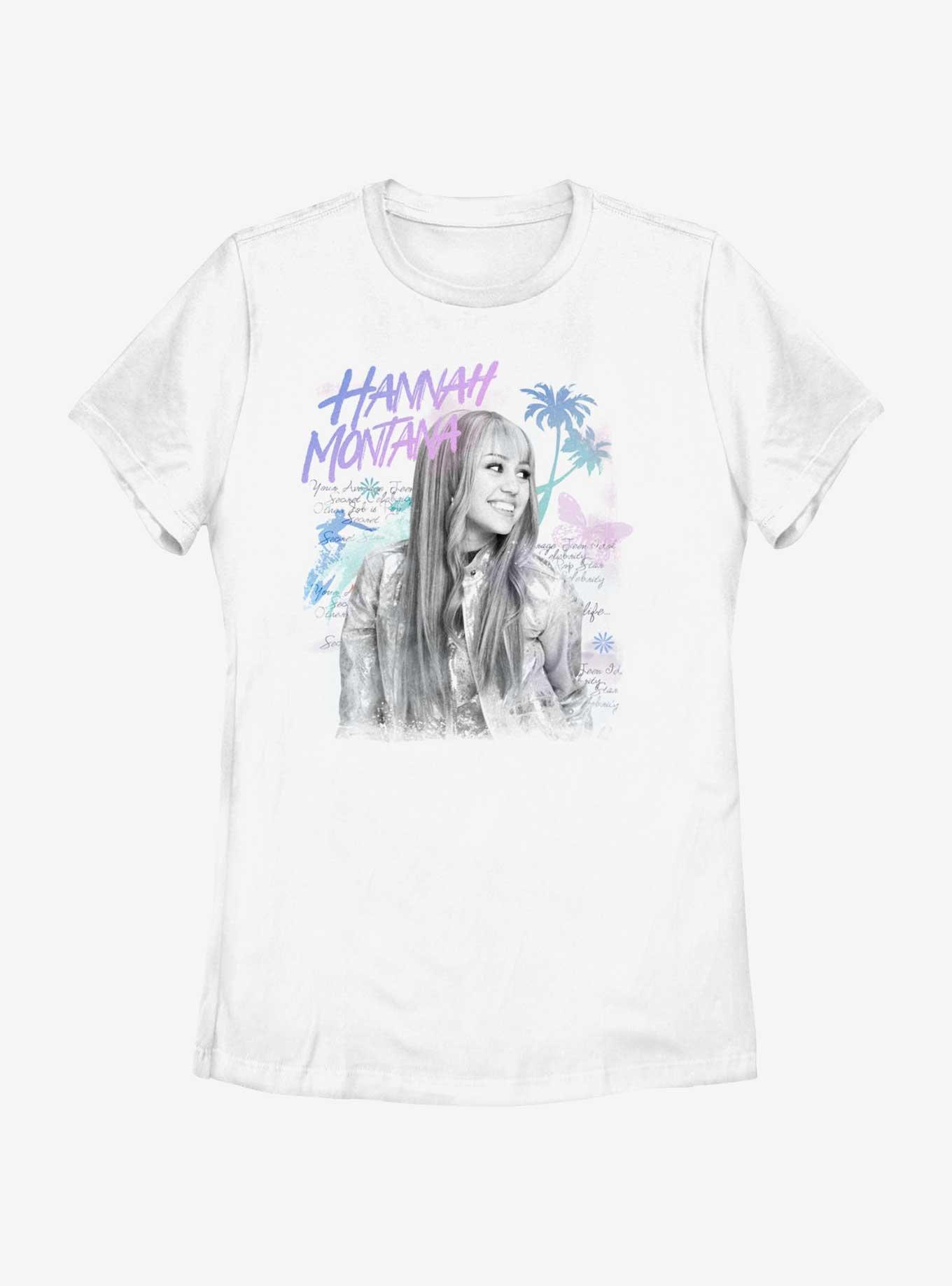 Hannah Montana Beach Vibes Portrait Womens T-Shirt, WHITE, hi-res