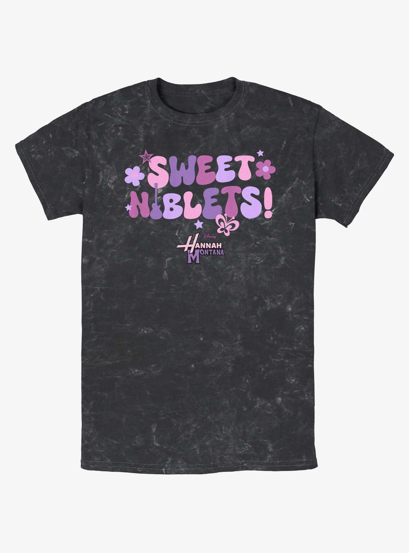 Hannah Montana Sweet Niblets Mineral Wash T-Shirt, BLACK, hi-res