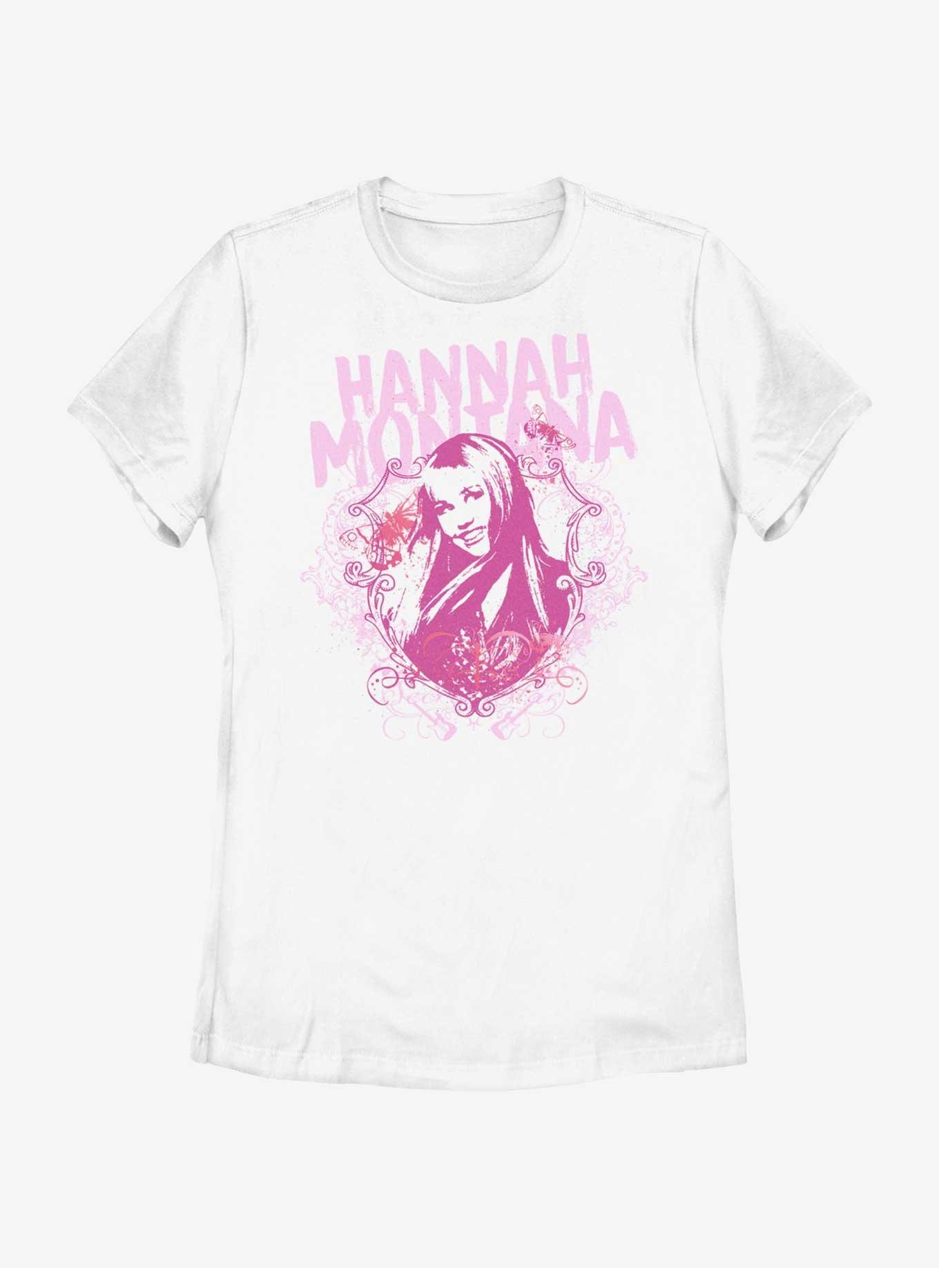 Hannah Montana Glam Portrait Womens T-Shirt, WHITE, hi-res