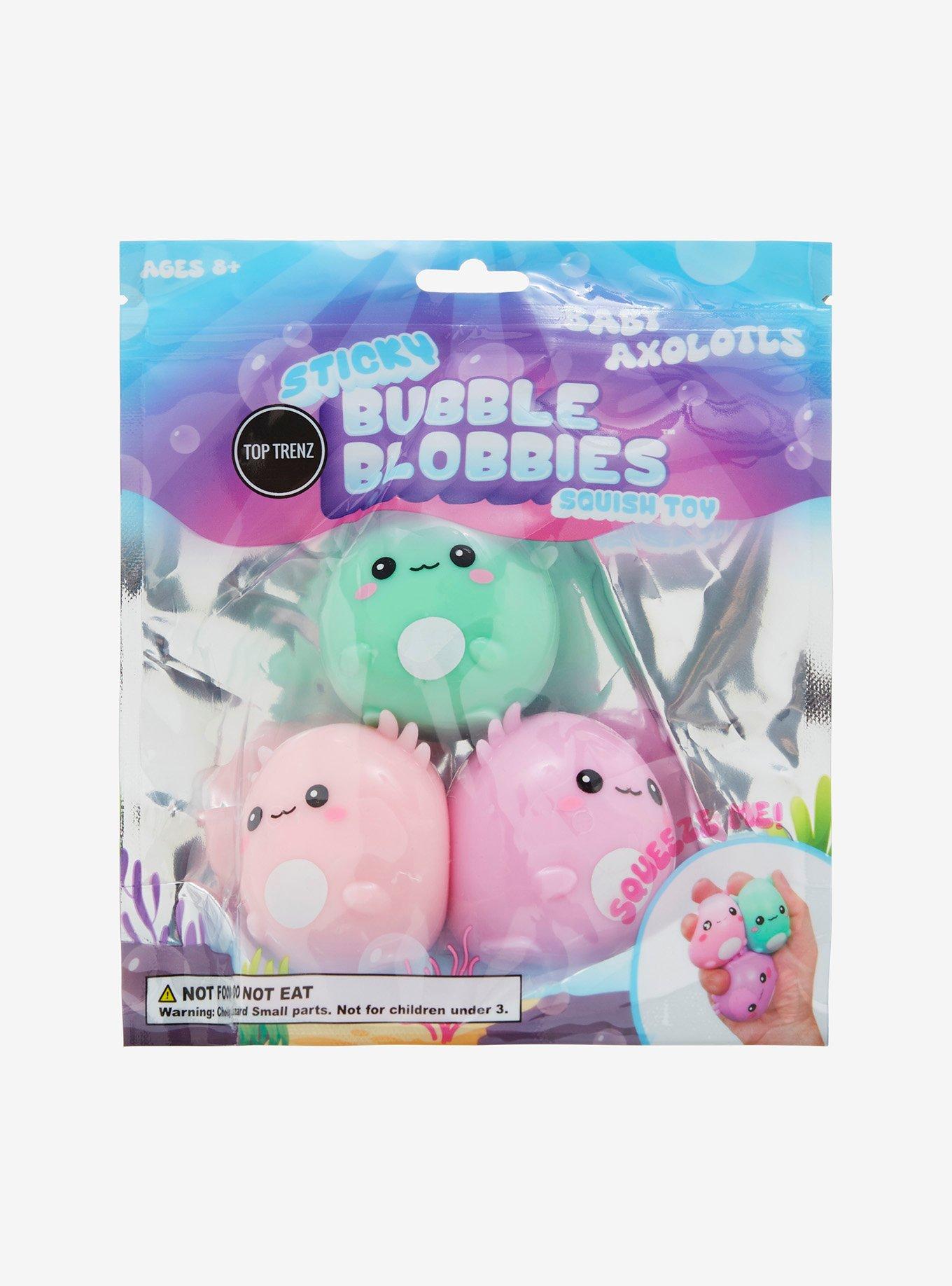 Sticky Bubble Blobbies Baby Axolotls Squishy Toy Set, , hi-res