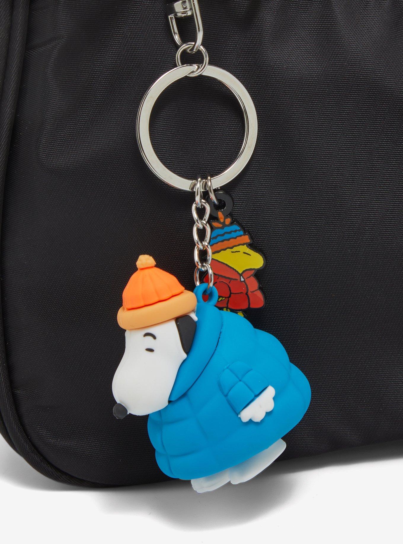 Peanuts Snoopy & Woodstock Puffer Jacket Keychain, , hi-res