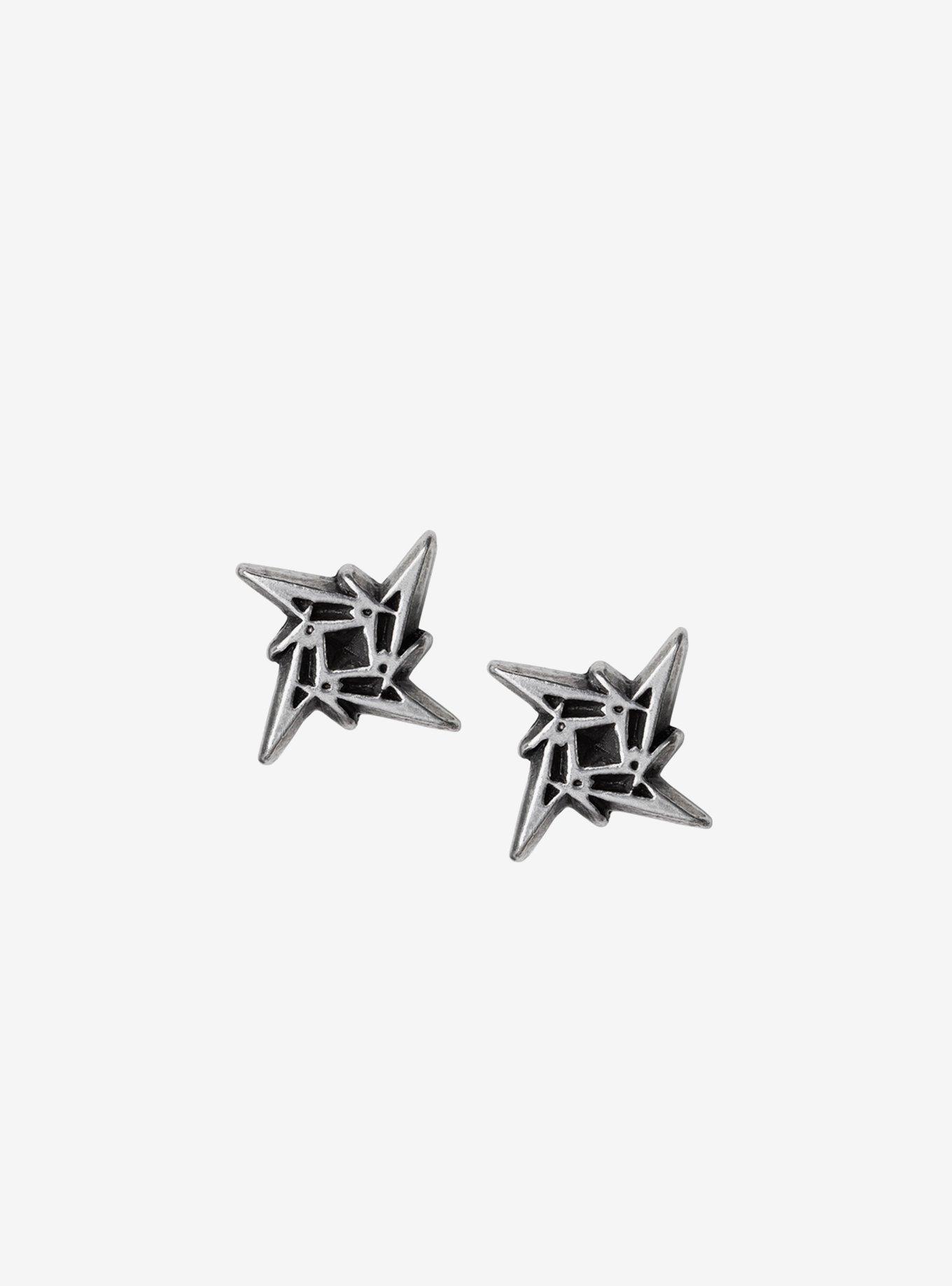 Alchemy of England Metallica Ninja Star Logo Stud Earrings, , hi-res