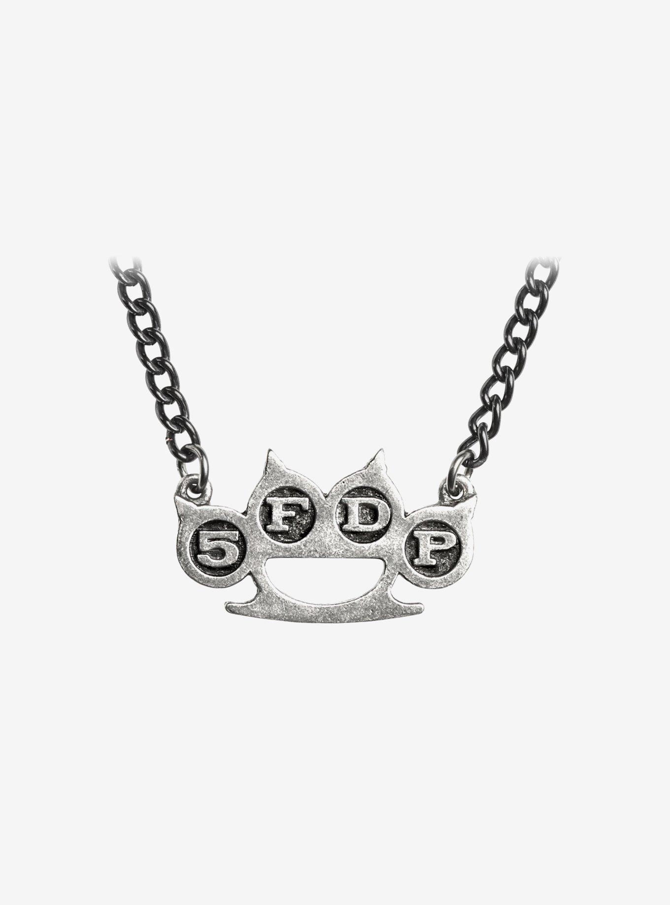 Five Finger Death Punch Knuckle Duster Necklace