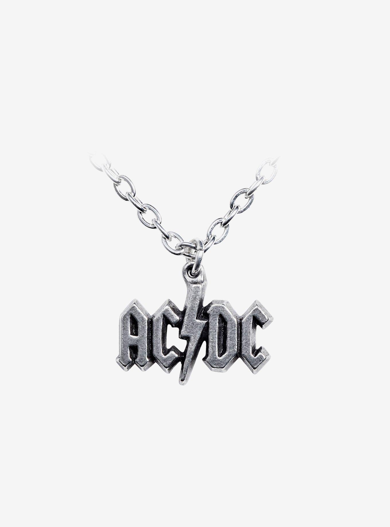 AC/DC Lightning Logo Necklace