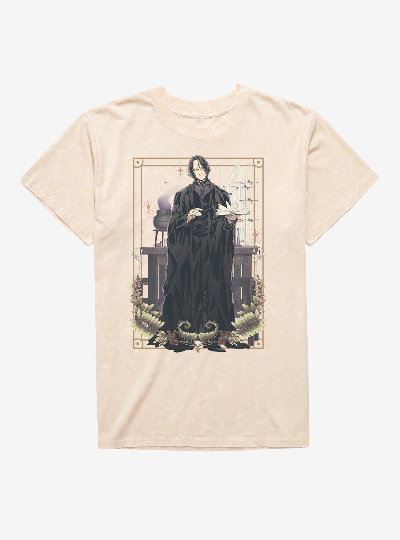 Harry Potter Anime Snape Dark Arts Mineral Wash T-Shirt, , hi-res