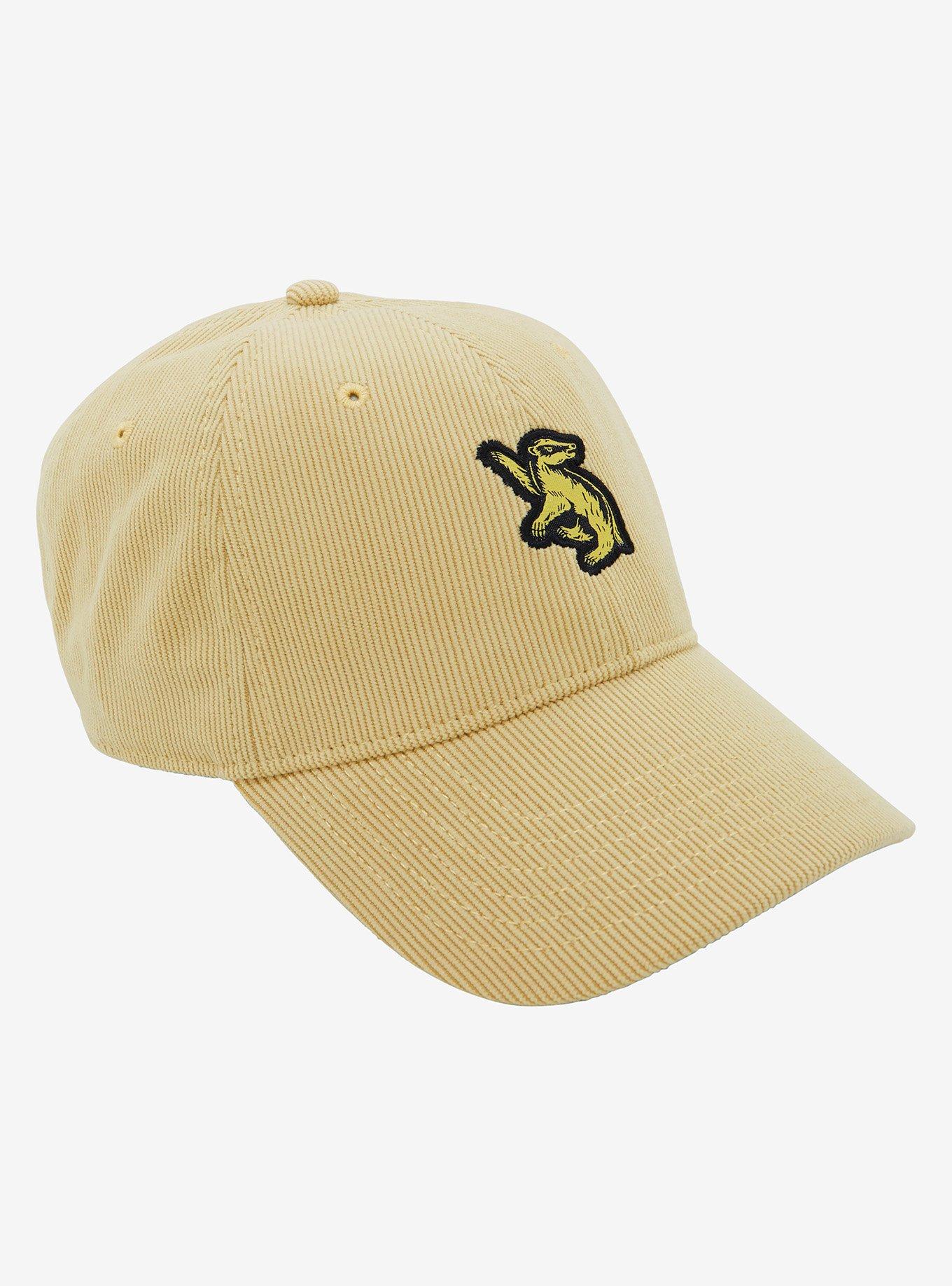 Harry Potter Hufflepuff Badger Corduroy Ball Cap — BoxLunch Exclusive, , hi-res