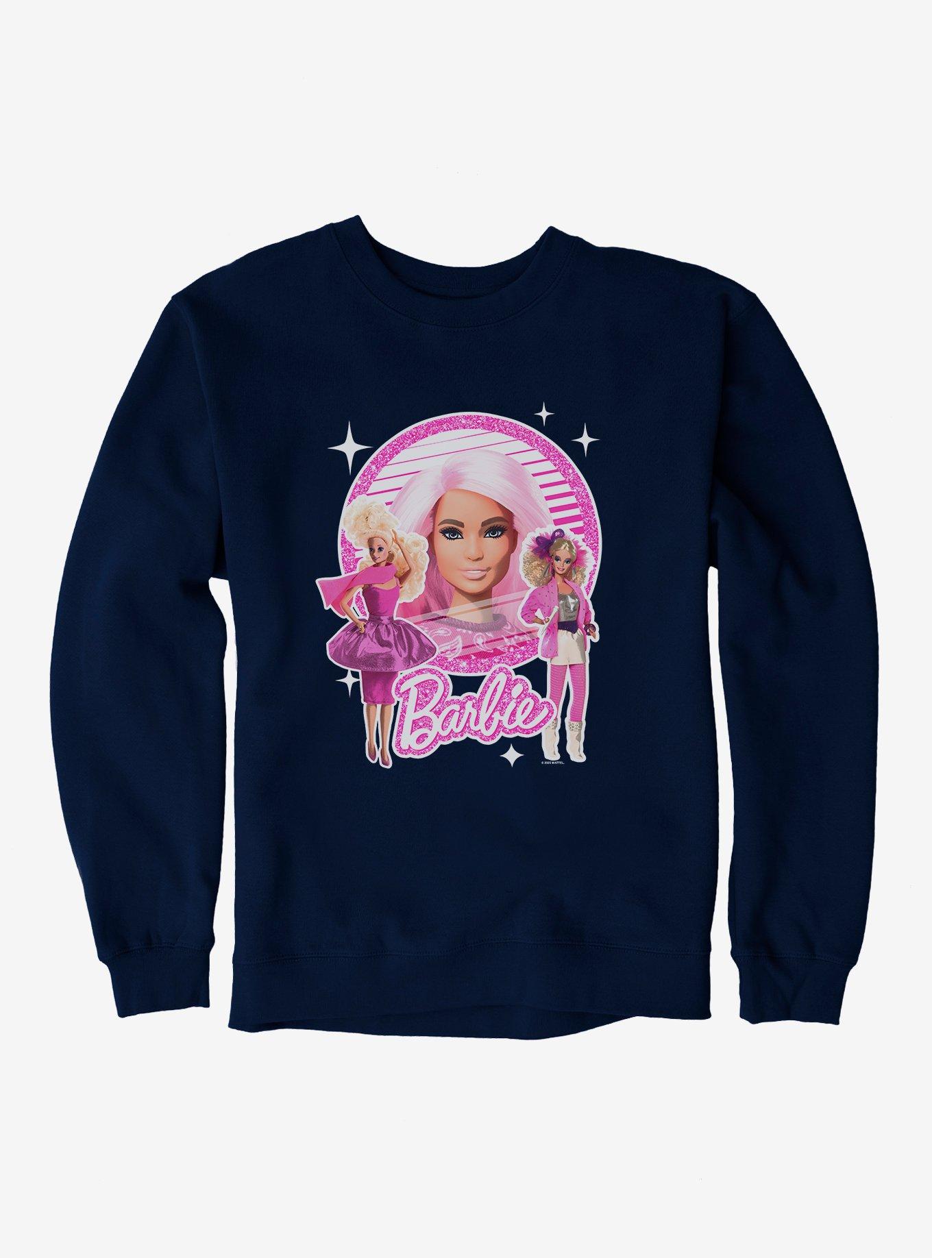Barbie 80's Barbie Dolls Sweatshirt, NAVY, hi-res