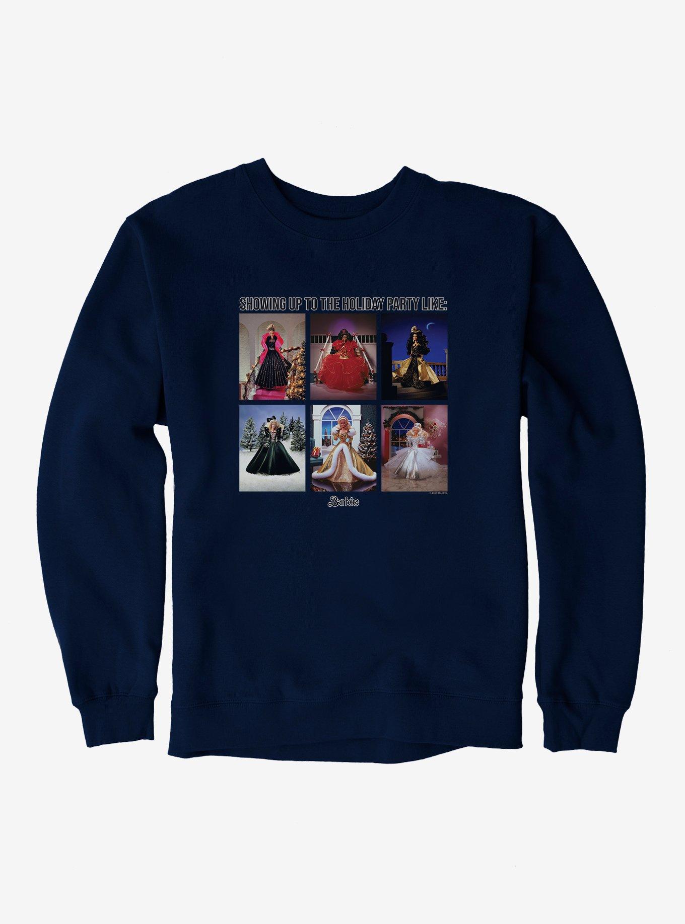 Barbie Holiday Holiday Party Like Sweatshirt, NAVY, hi-res