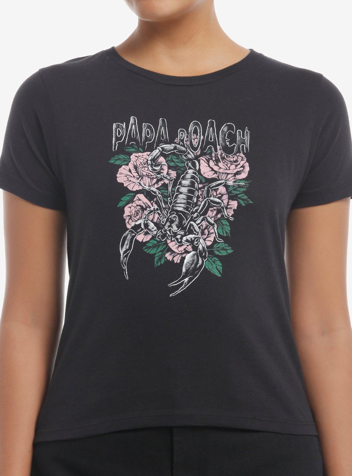 Papa Roach Scorpion Roses Girls Baby T-Shirt, , hi-res