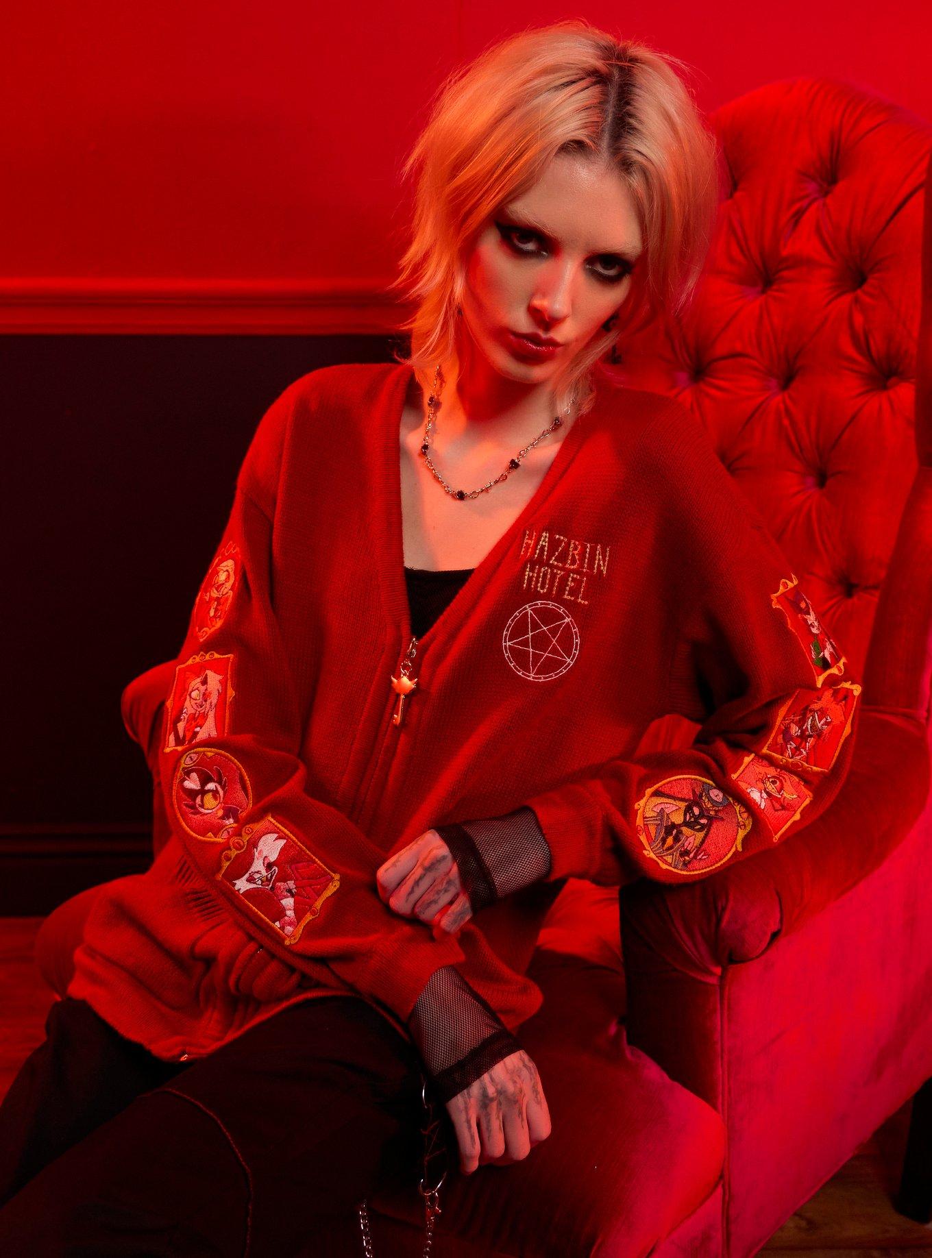 Hazbin Hotel Character Patch Zipper Cardigan | Her Universe