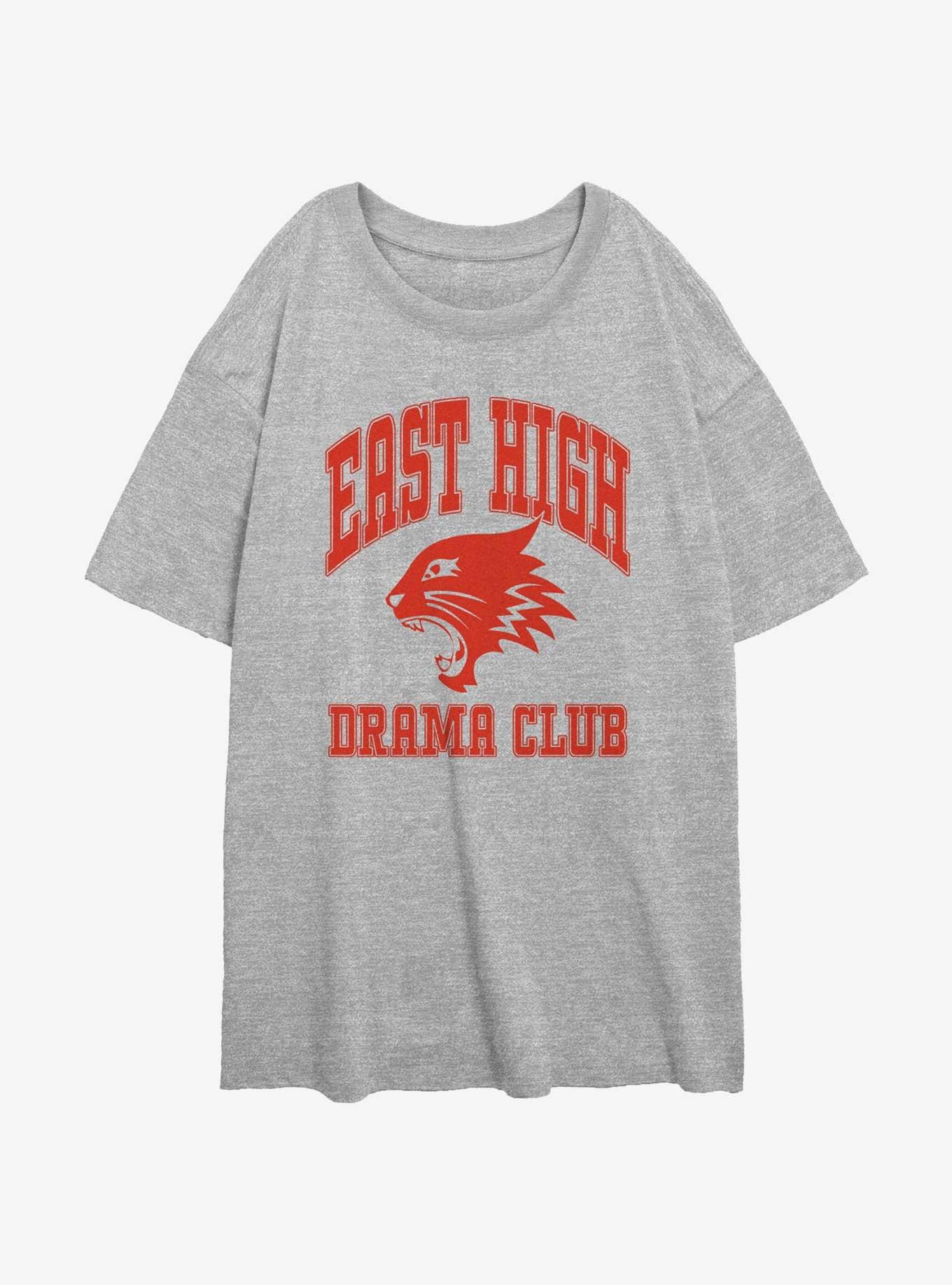 High School Musical East High Drama Club Collegiate Womens Oversized T-Shirt, ATH HTR, hi-res