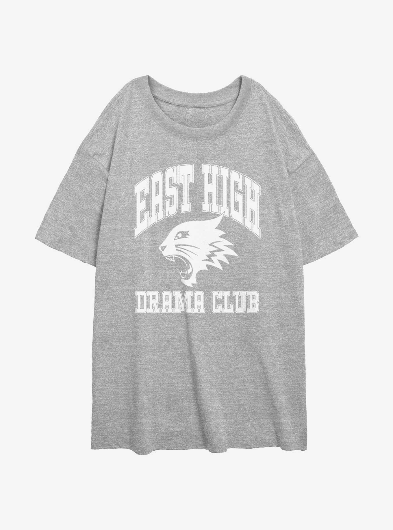 High School Musical East High Drama Club Collegiate Style Womens Oversized T-Shirt, ATH HTR, hi-res