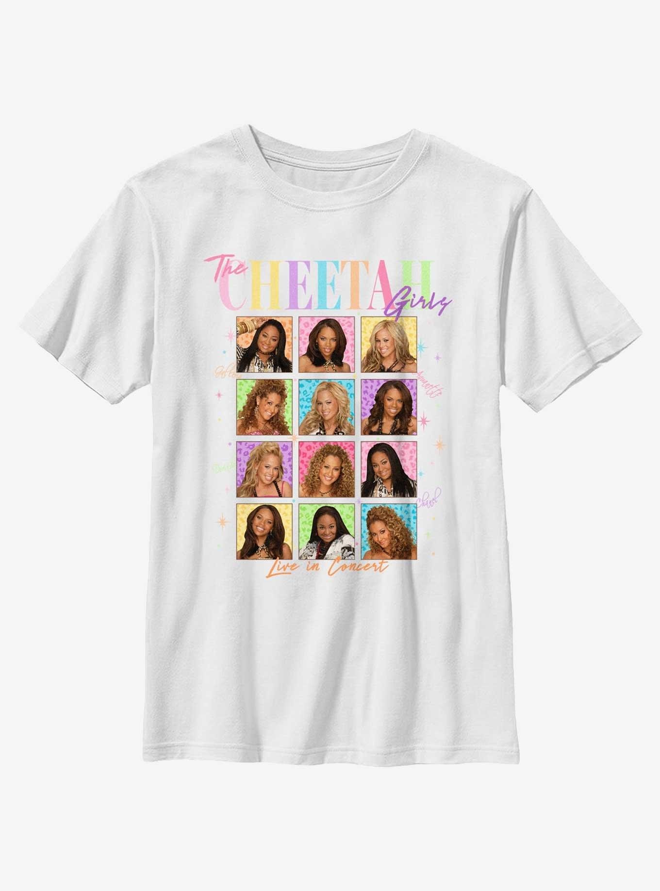 The Cheetah Girls Tile Portraits Youth T-Shirt, WHITE, hi-res