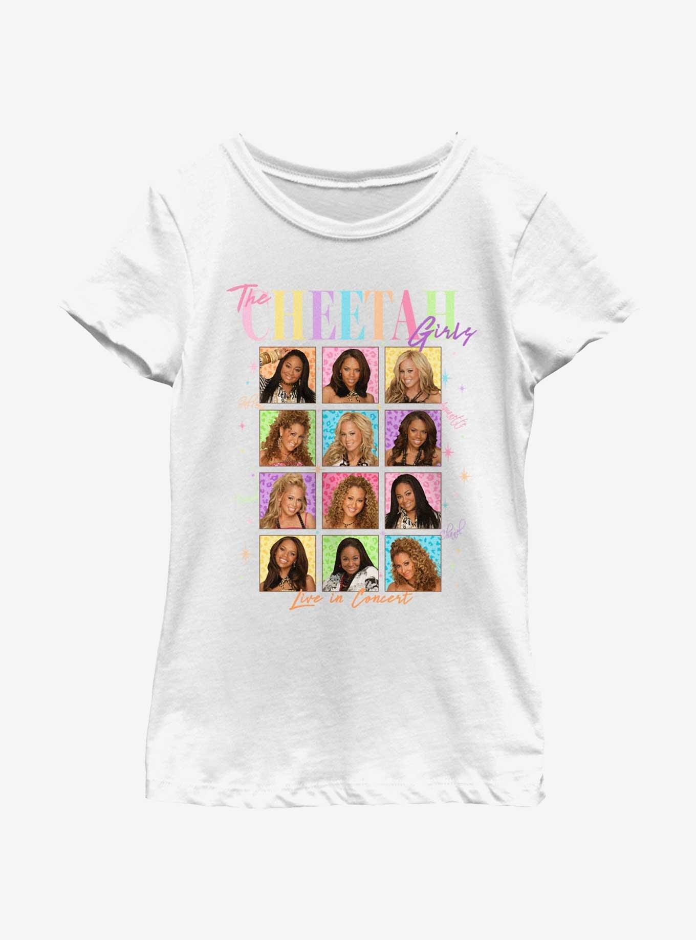 The Cheetah Girls Tile Portraits Youth Girls T-Shirt, , hi-res