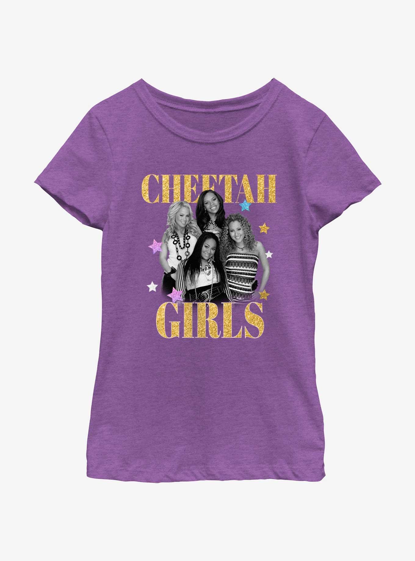 Cheetah Girls Group Portrait Youth Girls T-Shirt, PURPLE BERRY, hi-res