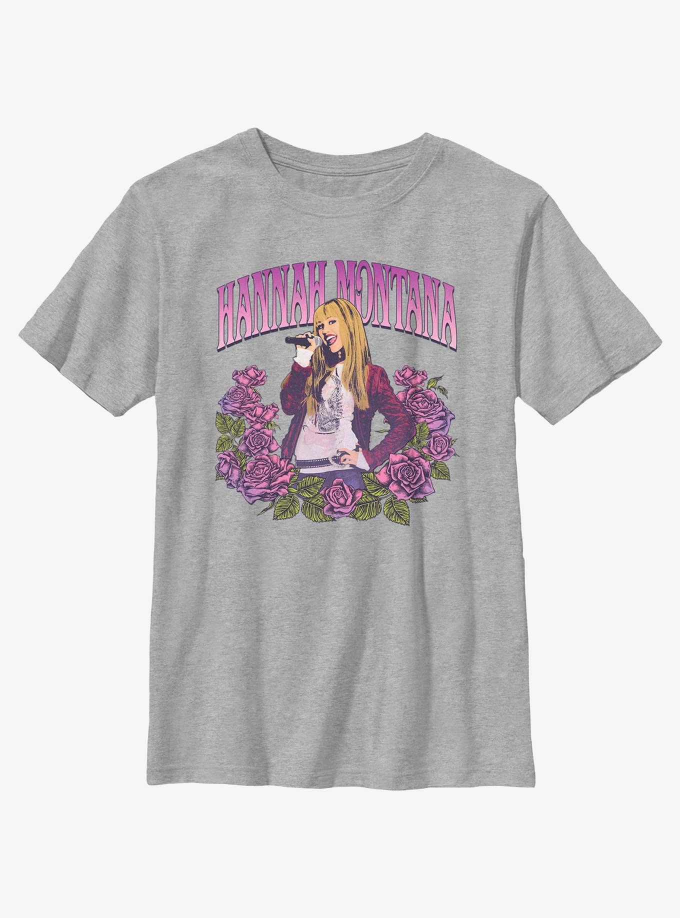 Hannah Montana Rose Portrait Youth T-Shirt, ATH HTR, hi-res