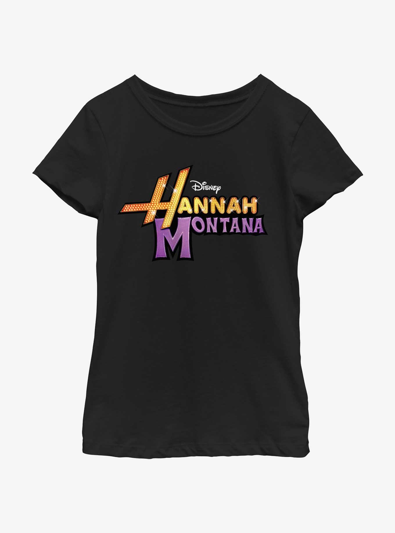 Hannah Montana Classic Logo Youth Girls T-Shirt, BLACK, hi-res