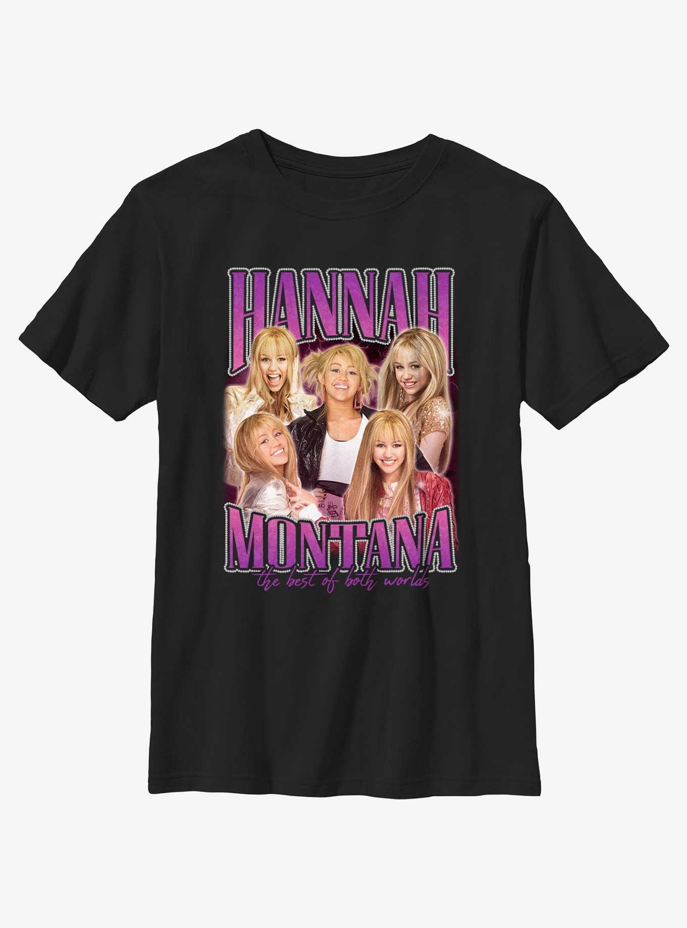 Hannah Montana Both Worlds Collage Youth T-Shirt, , hi-res