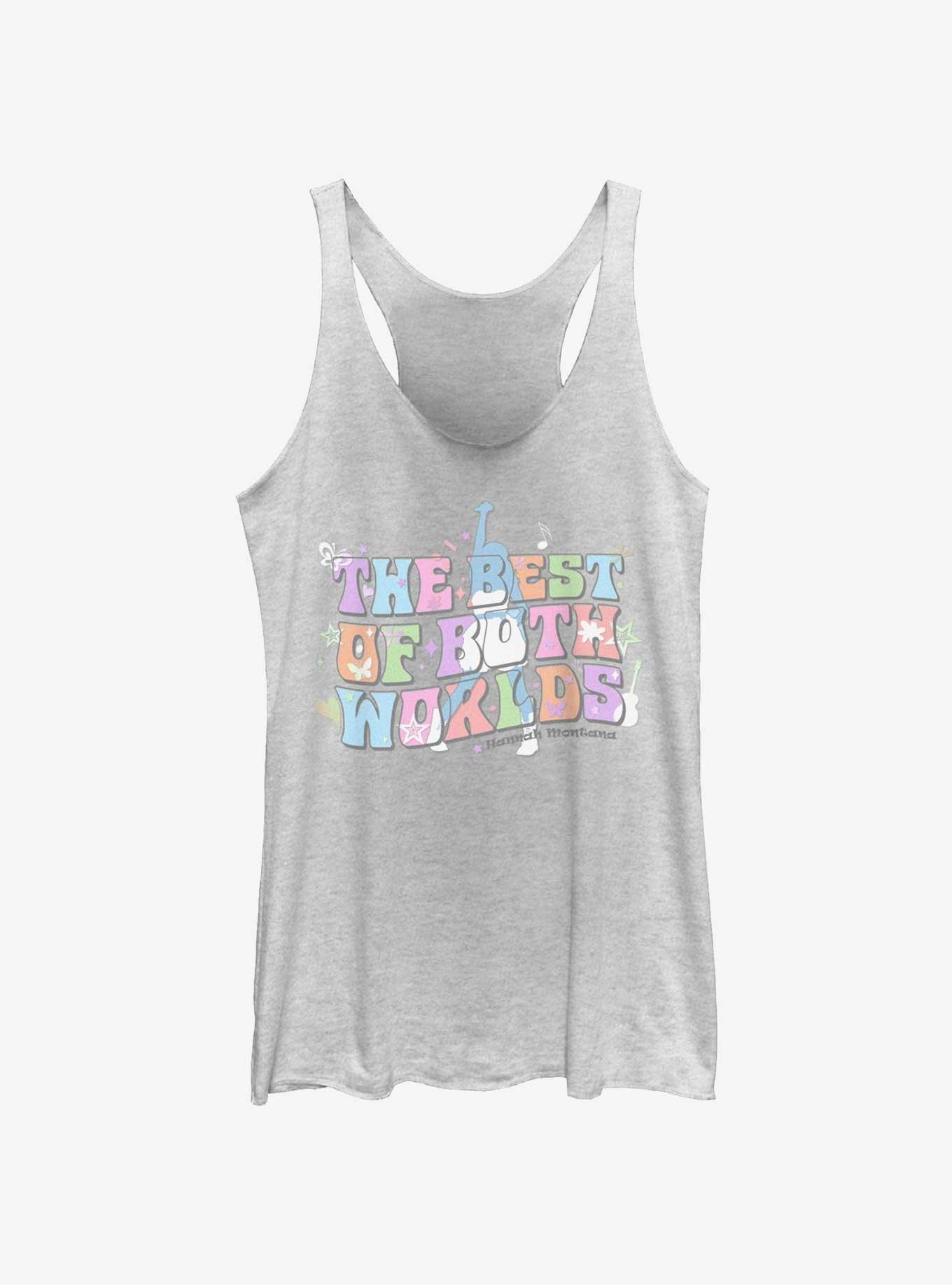 Hannah Montana Best Of Both Worlds Groovy Womens Tank Top, WHITE HTR, hi-res