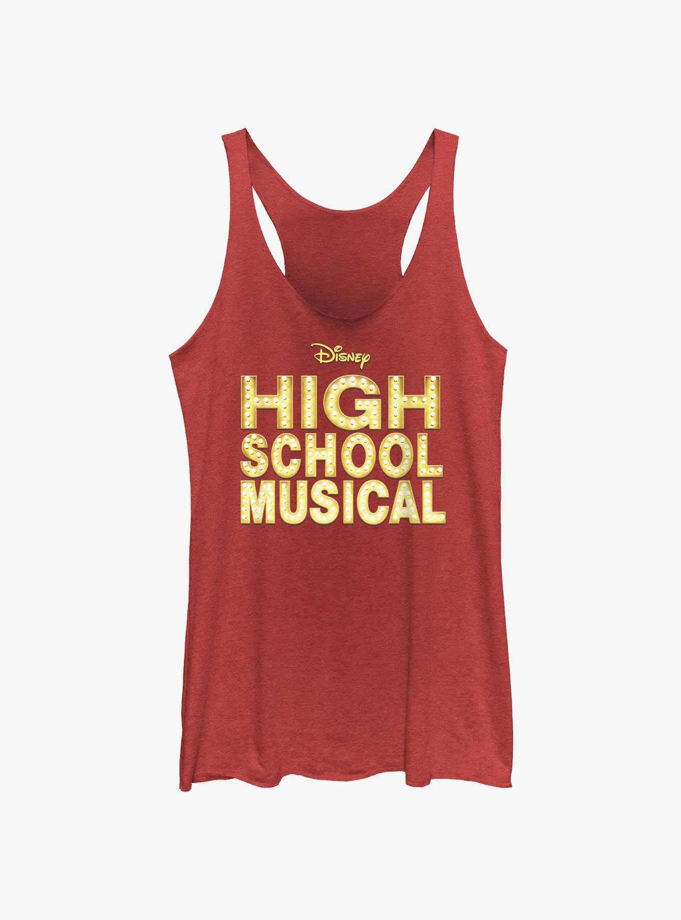 High School Musical Classic Logo Womens Tank Top, RED HTR, hi-res